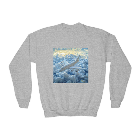 Frequent Flyer Miles Series Print #10 Youth Crewneck Sweatshirt