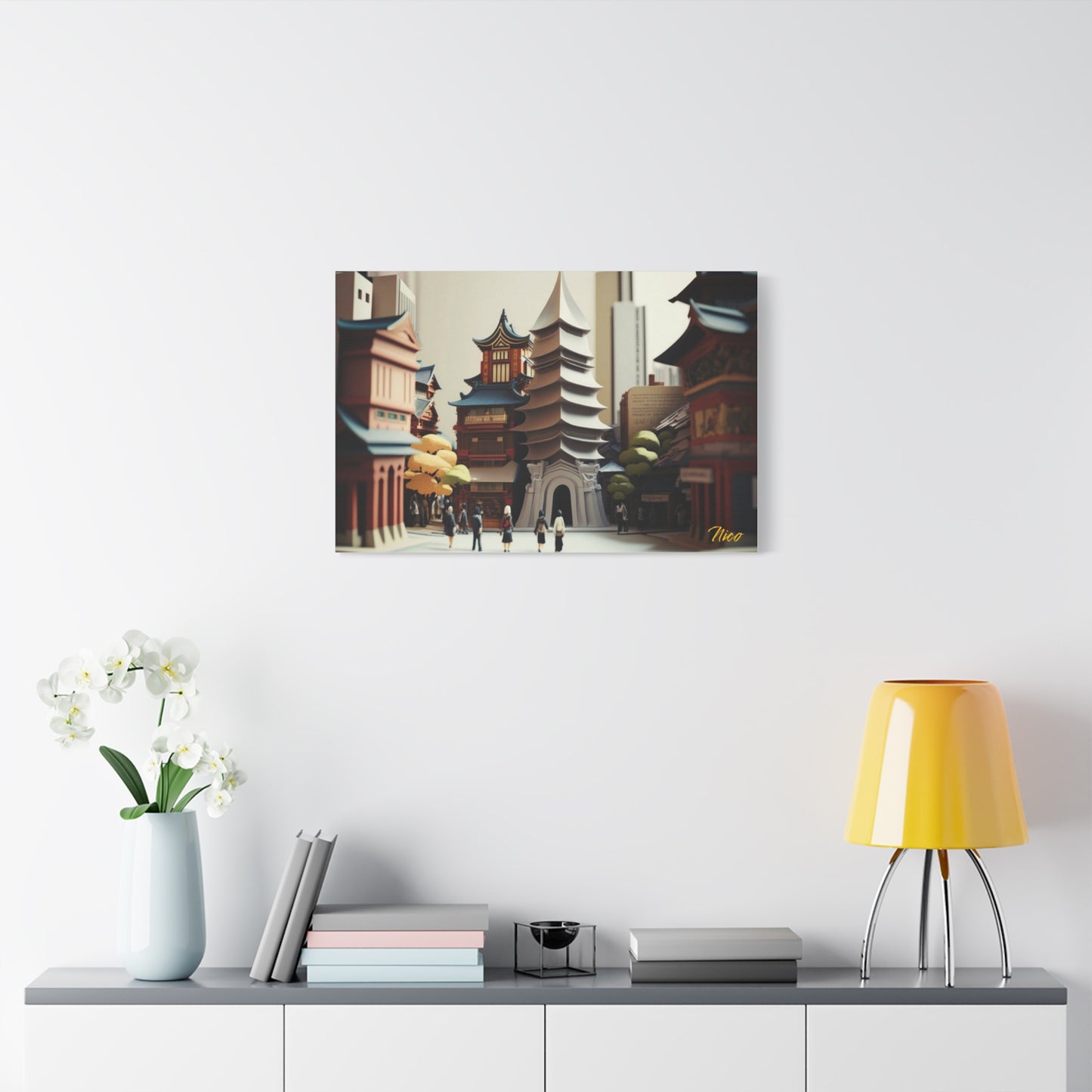 Eastern Metropolis Series Print #6 - Streched Matte Canvas Extended Print