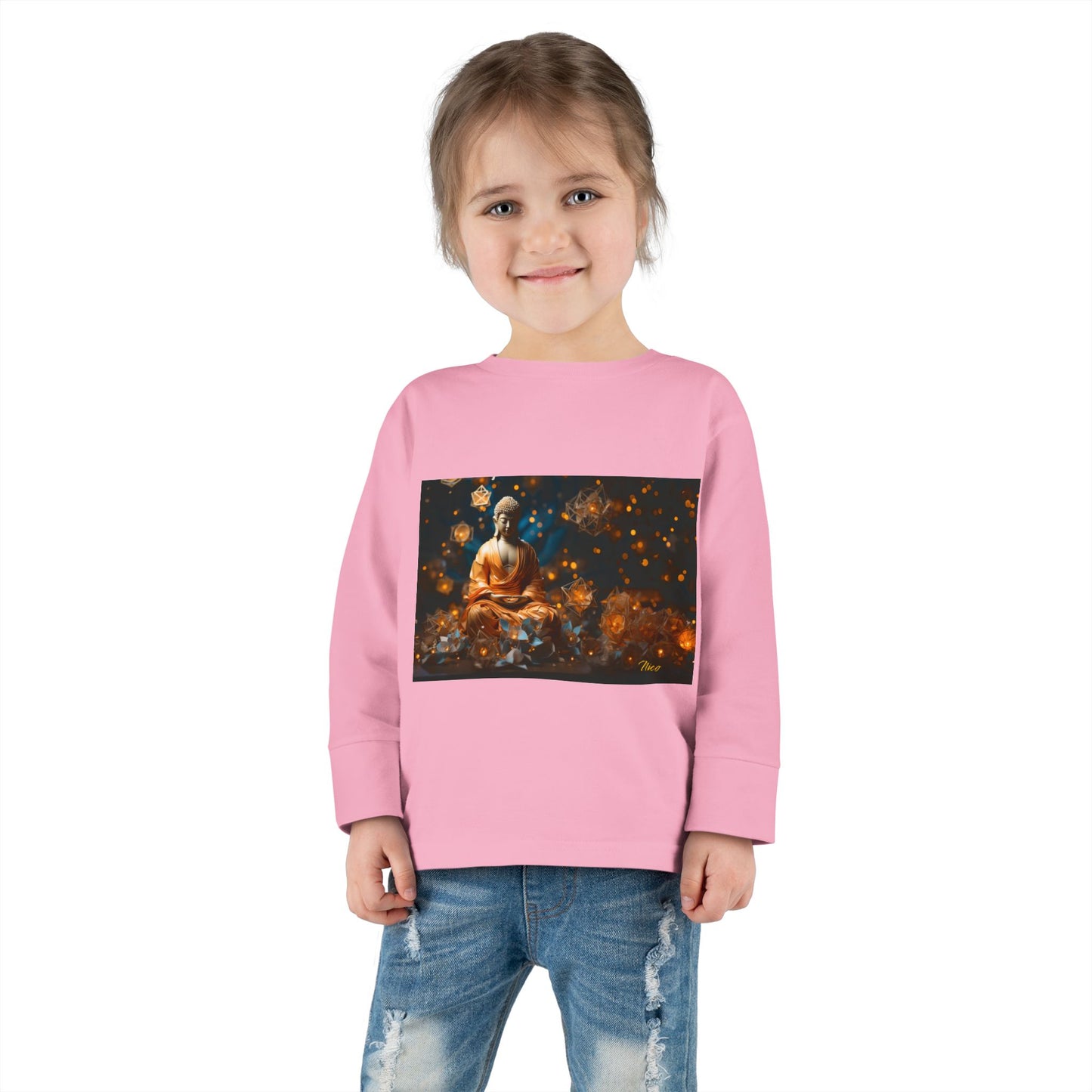 Ascending Buddha Series Print #8 Toddler Long Sleeve Tee