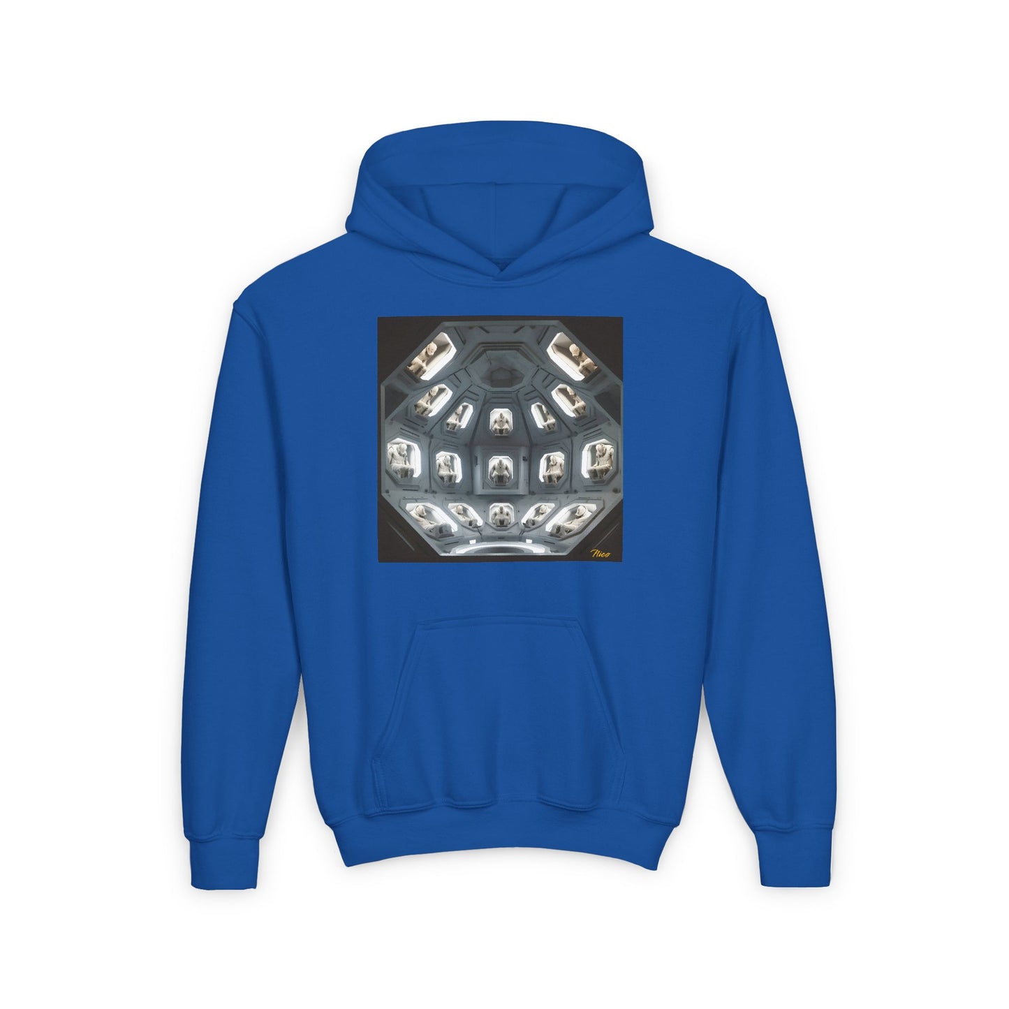 Elons' Dream Series Print #2 Youth Heavy Blend Hooded Sweatshirt