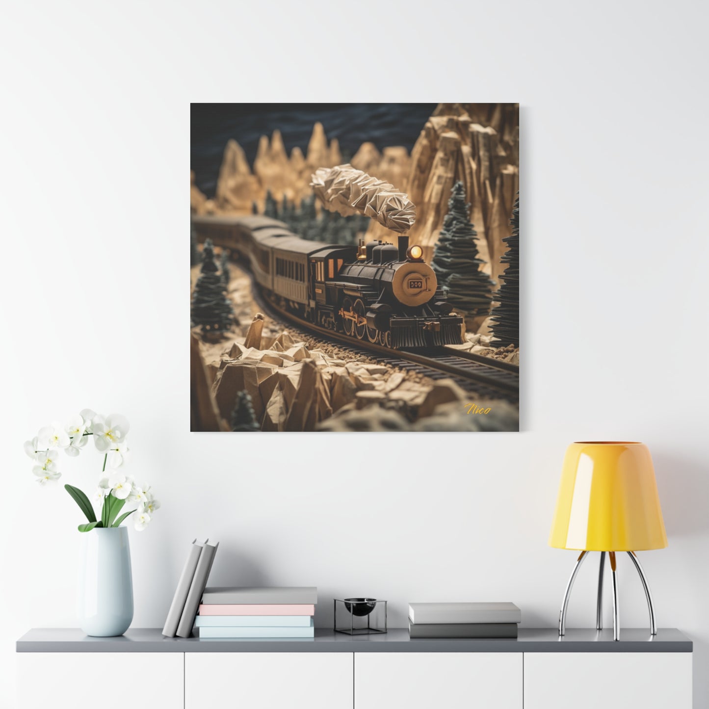 Orient Express Series Print #1 - Streched Matte Canvas Print, 1.25" Thick