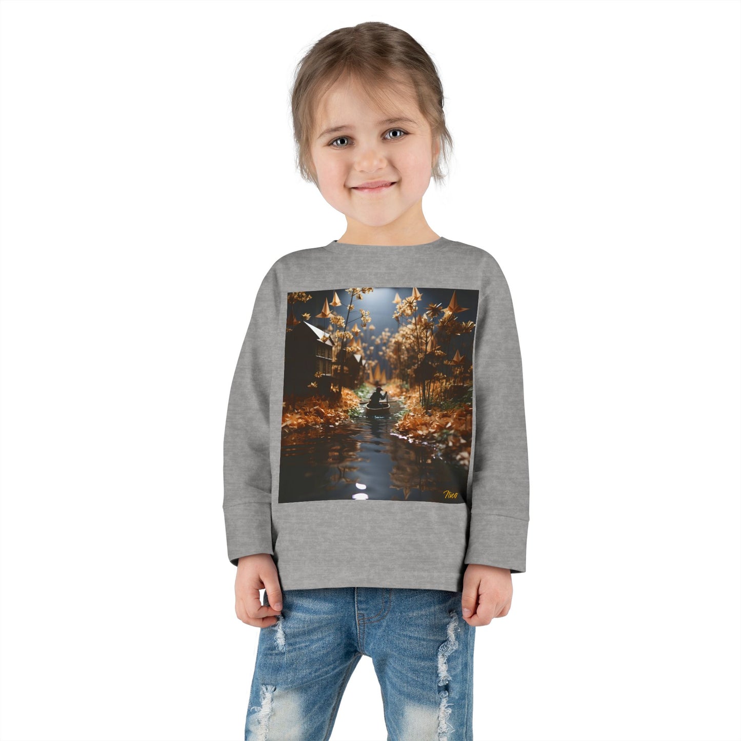 Born On A Bayou Series Print #5 Toddler Long Sleeve Tee