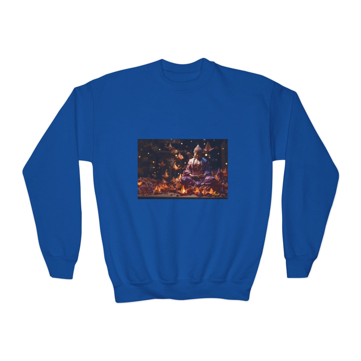 Ascending Buddah Series Print #6 Youth Crewneck Sweatshirt