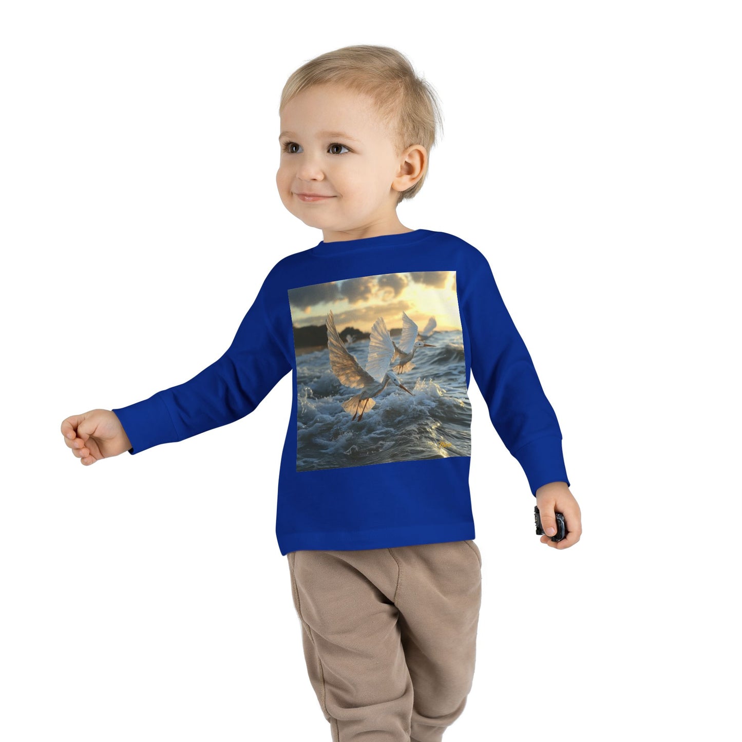 By The Seaside Series Print #10 Toddler Long Sleeve Tee