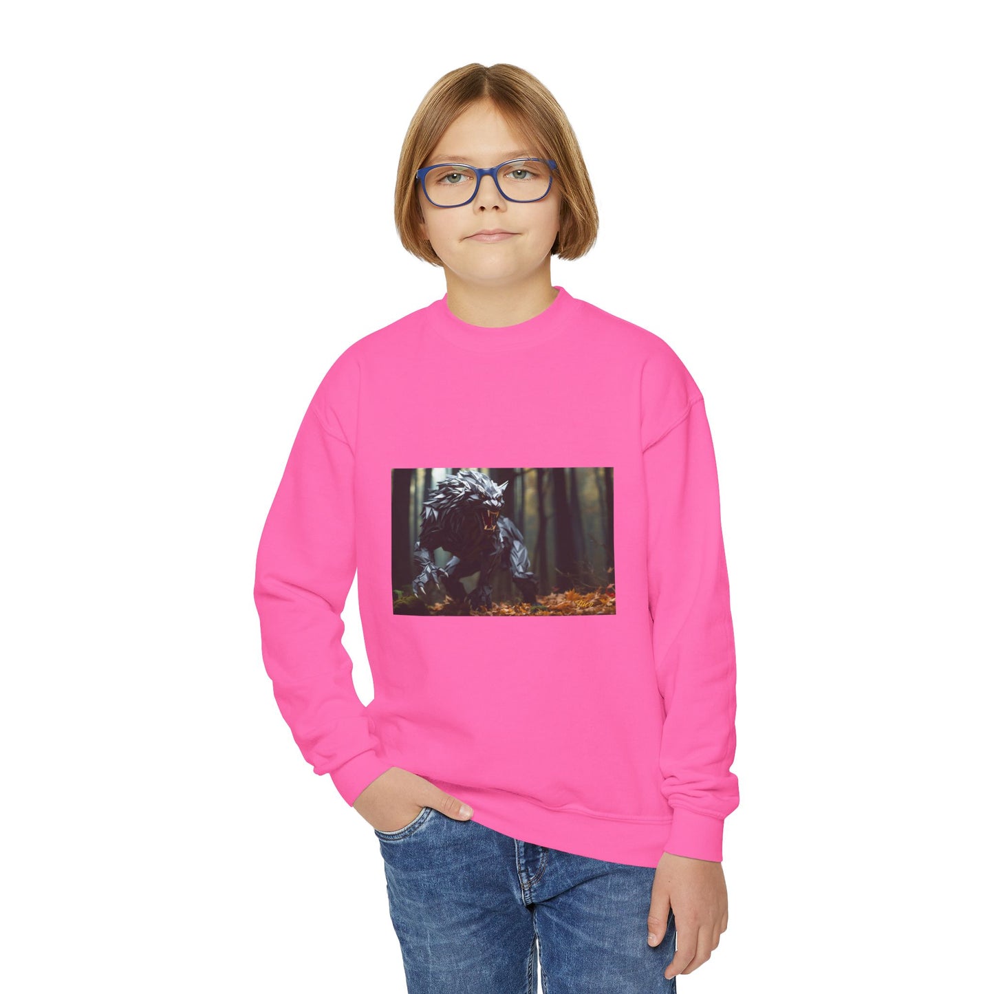 Halloween 2024 Series Print #6 Youth Crewneck Sweatshirt