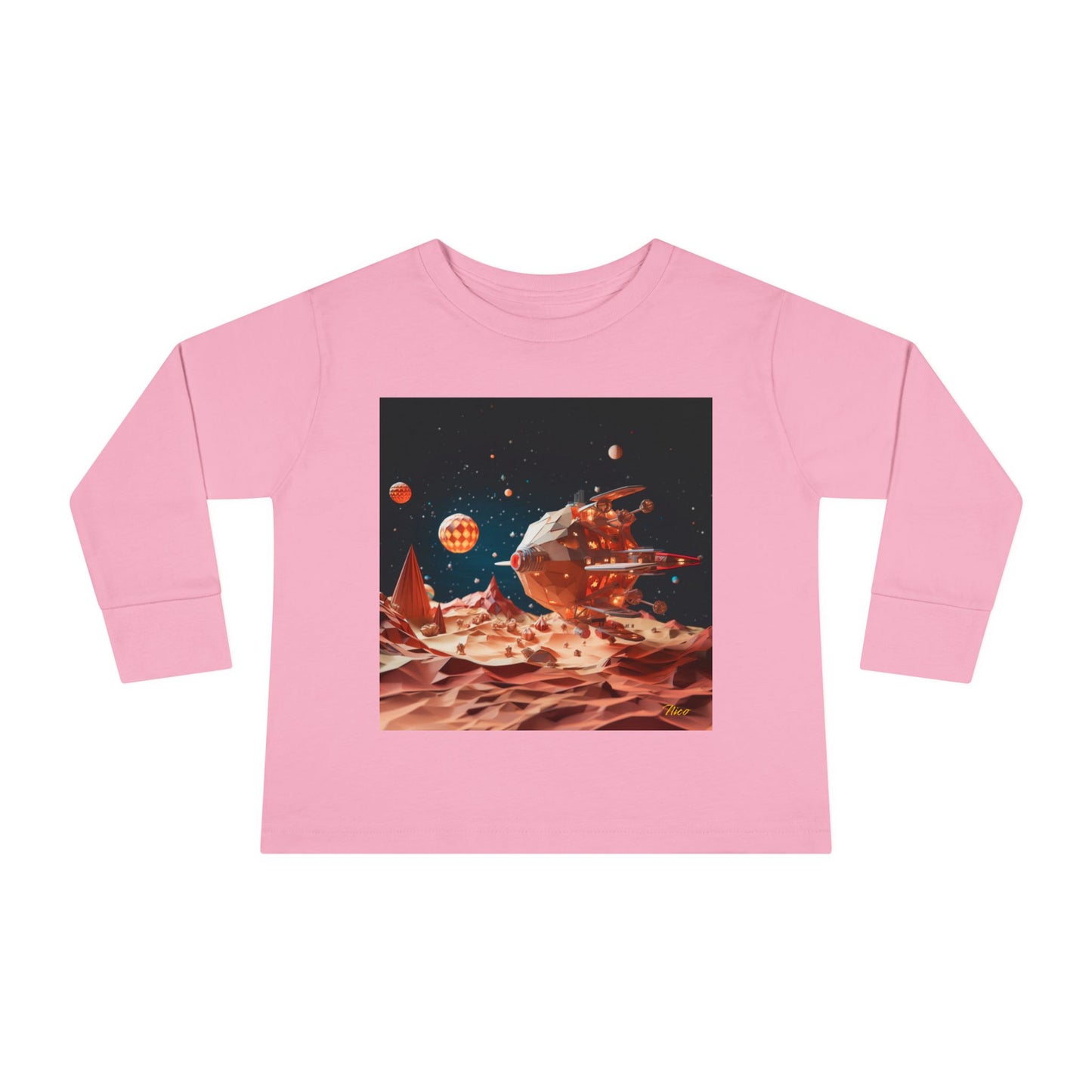 Elons' Dream Series Print #5 Toddler Long Sleeve Tee