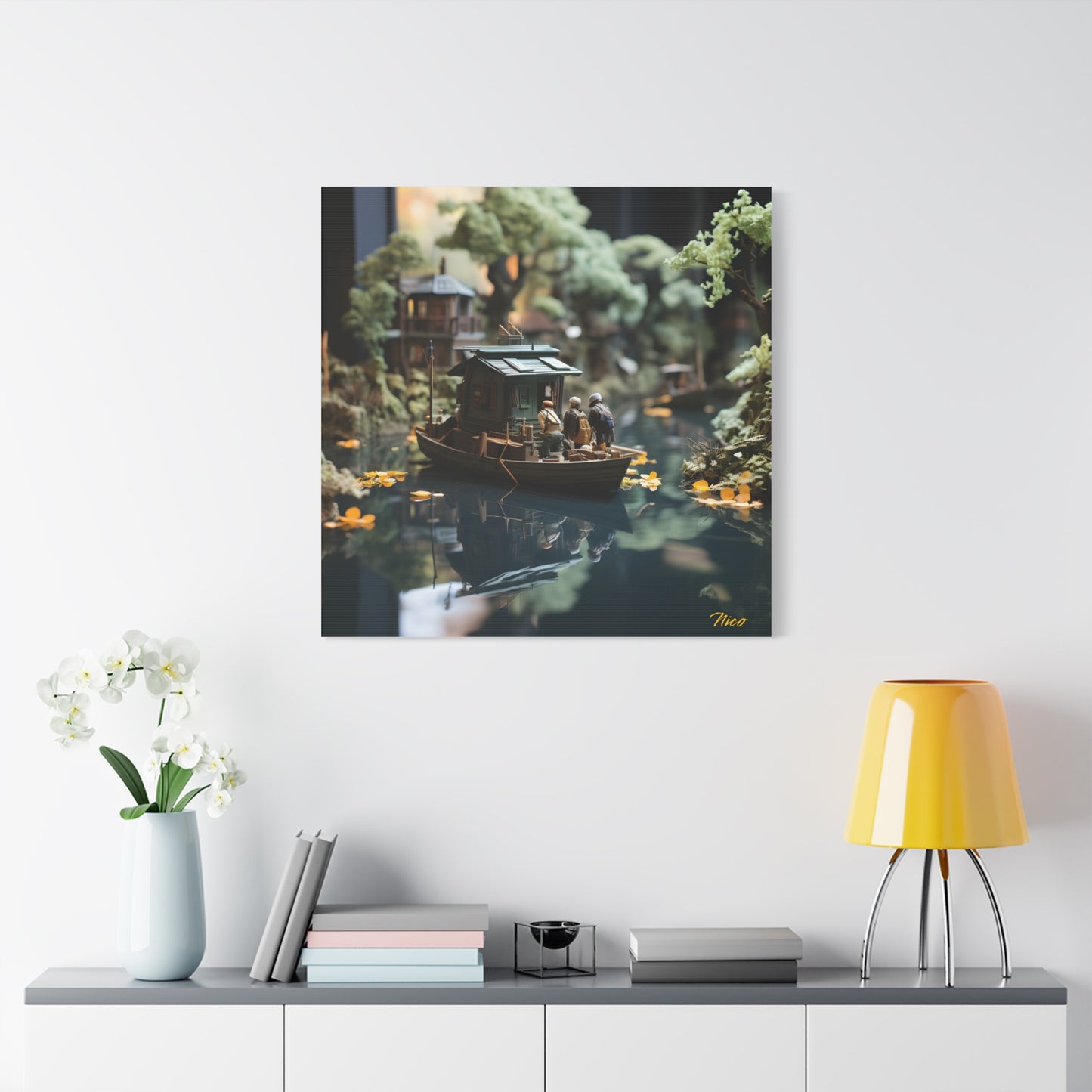 Born On A Bayou Print #2 - Streached Matte Canvas Print, 1.25" Thick