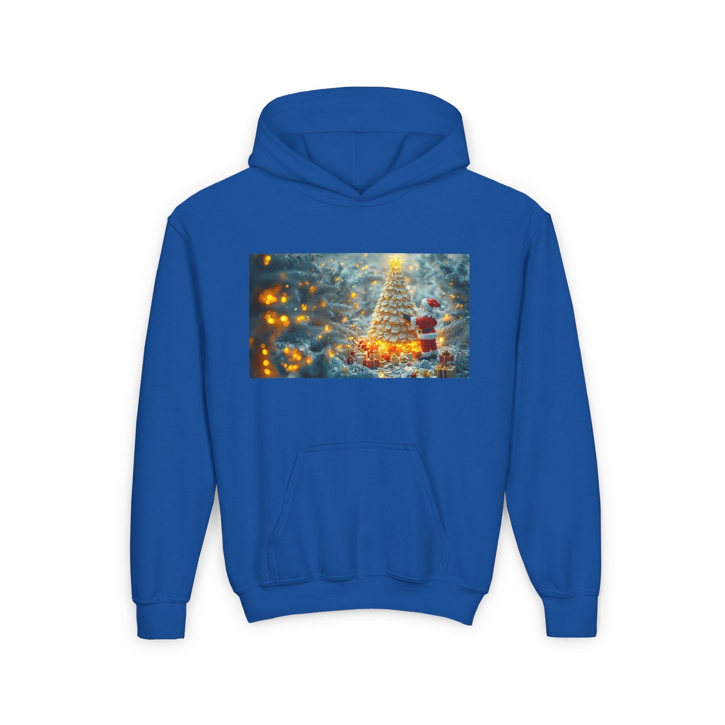 Chirstmas 2024 Series Print #10 Youth Heavy Blend Hooded Sweatshirt