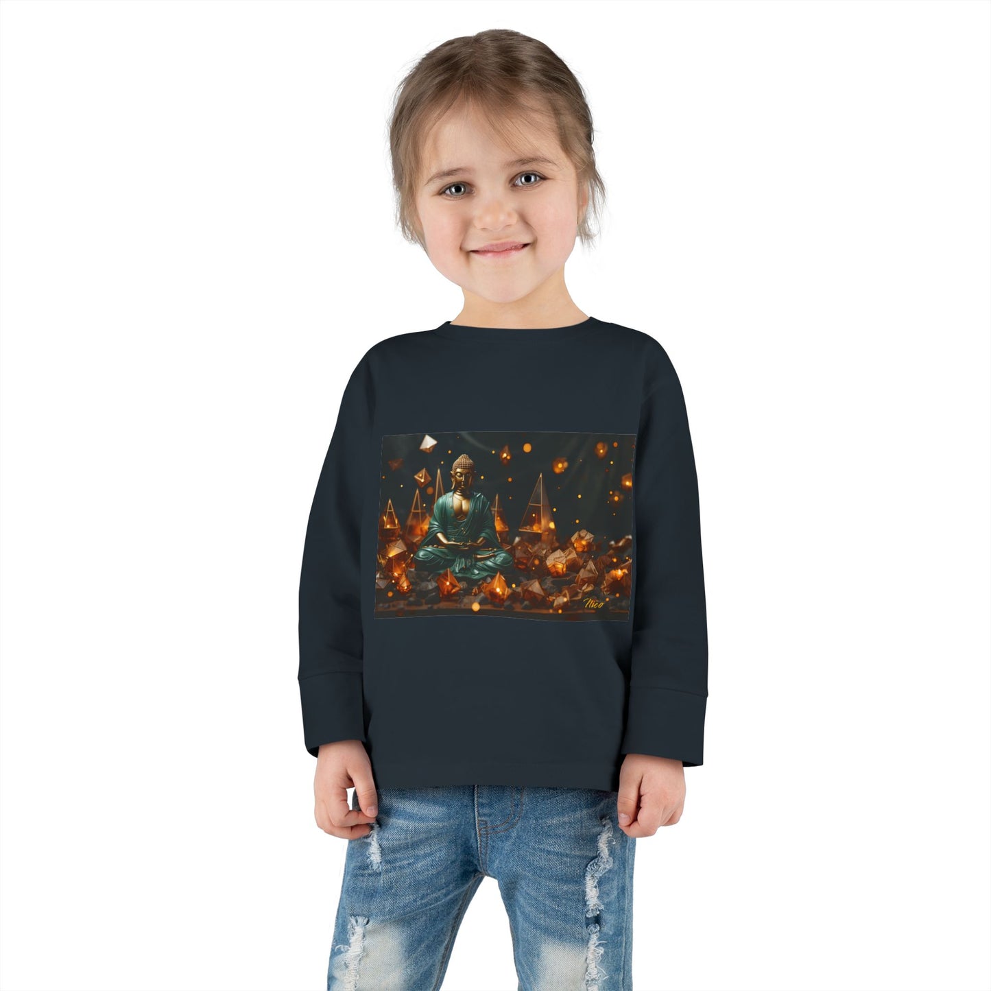 Ascending Buddha Series Print #4 Toddler Long Sleeve Tee