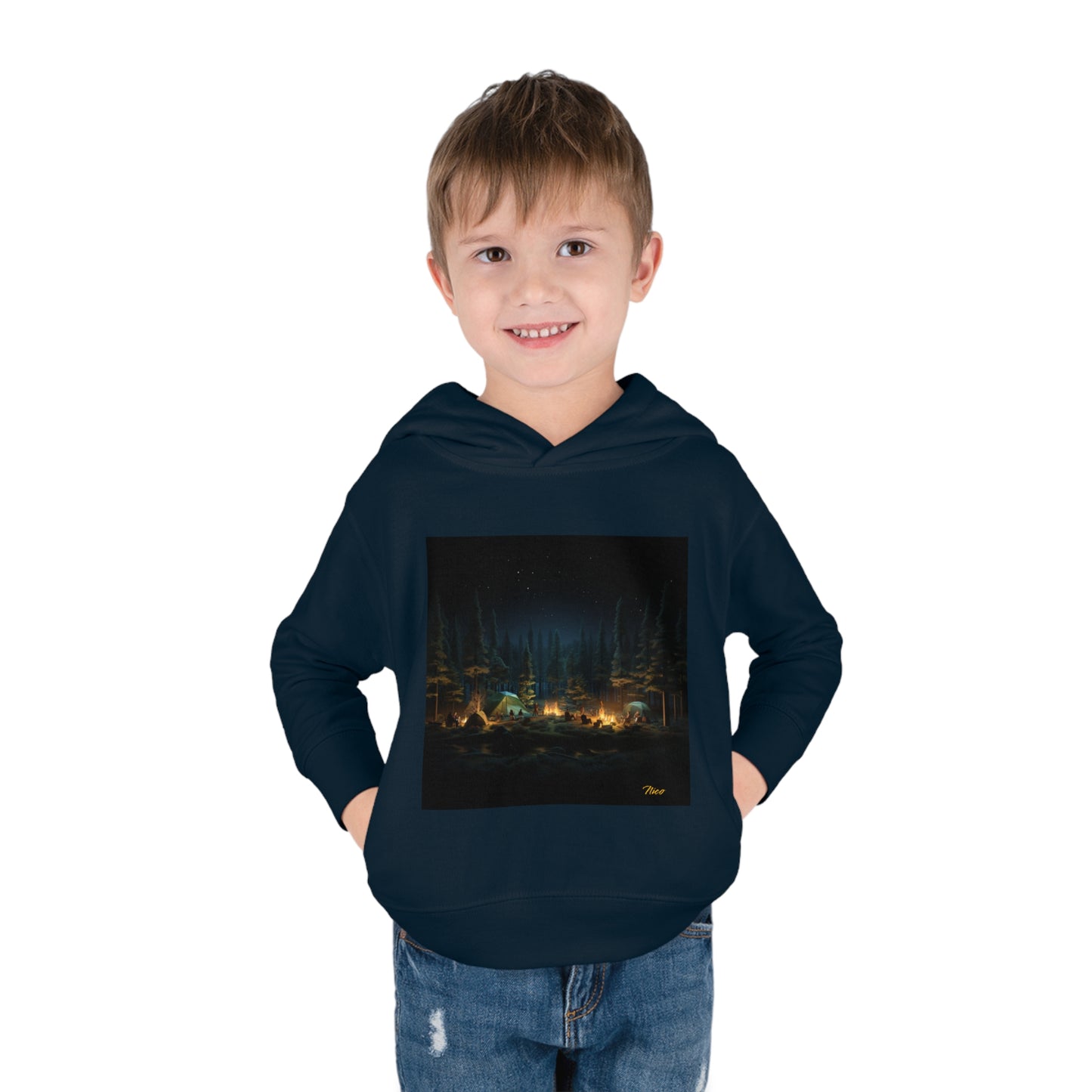 Under The Starry Skies Series Print #2 Toddler Pullover Fleece Hoodie