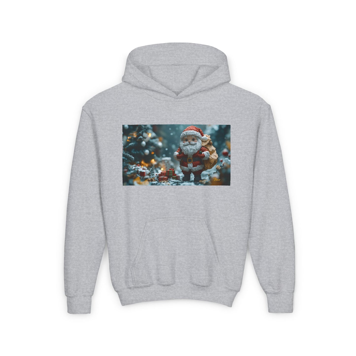 Chirstmas 2024 Series Print #5 Youth Heavy Blend Hooded Sweatshirt