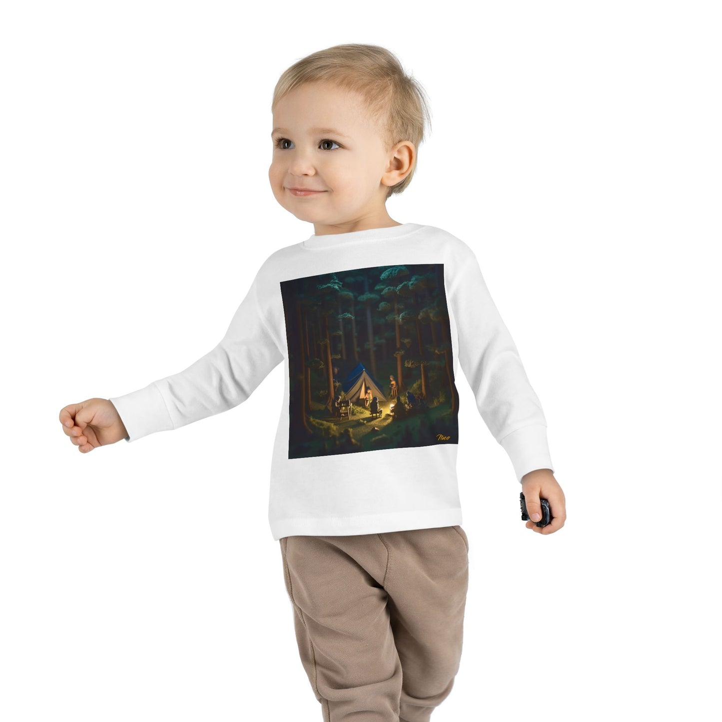 Under The Starry Skies Series Print #6 Toddler Long Sleeve Tee