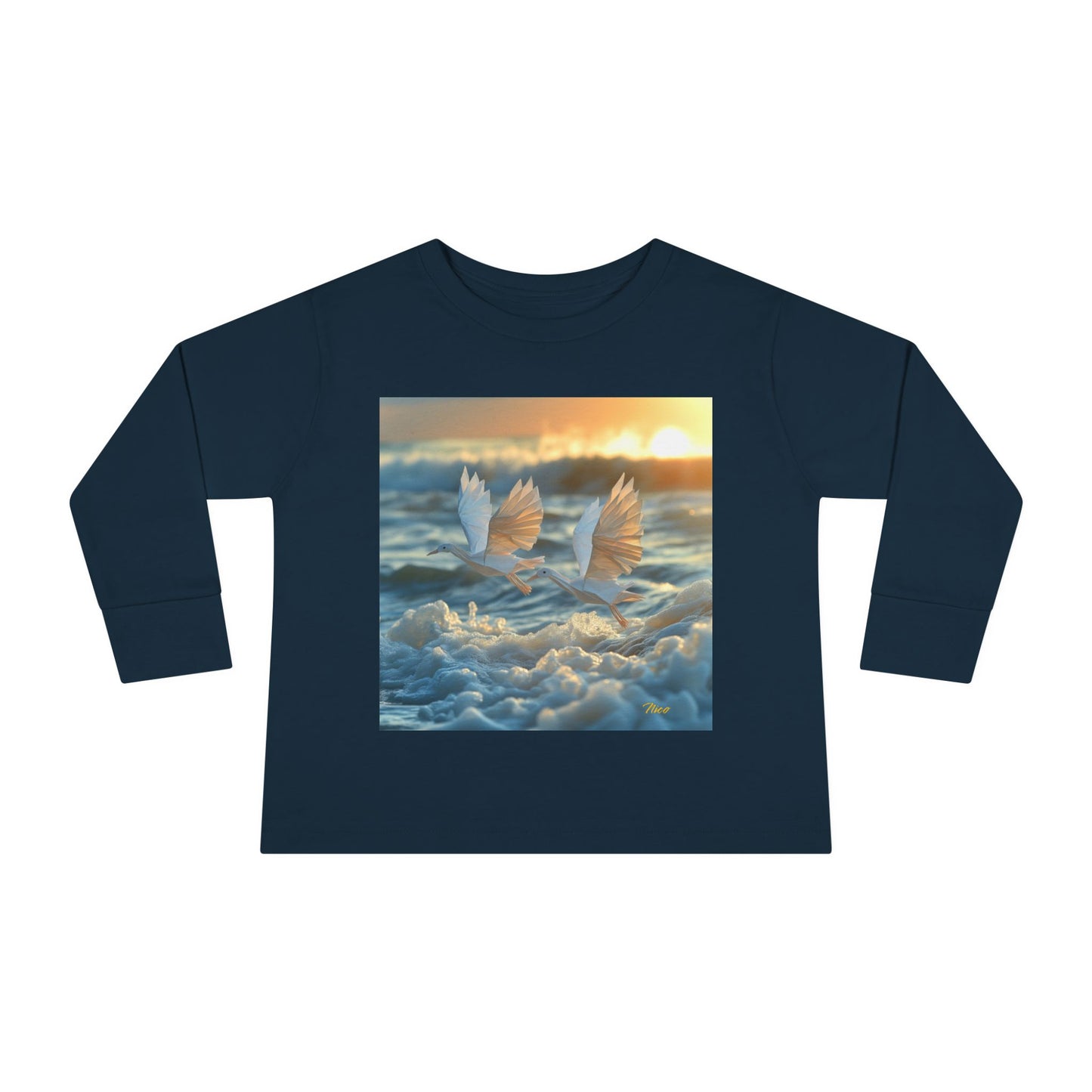 By The Seaside Series Print #5 Toddler Long Sleeve Tee