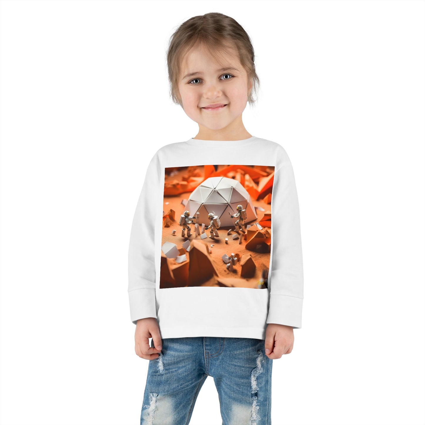 Elons' Dream Series Print #8 Toddler Long Sleeve Tee