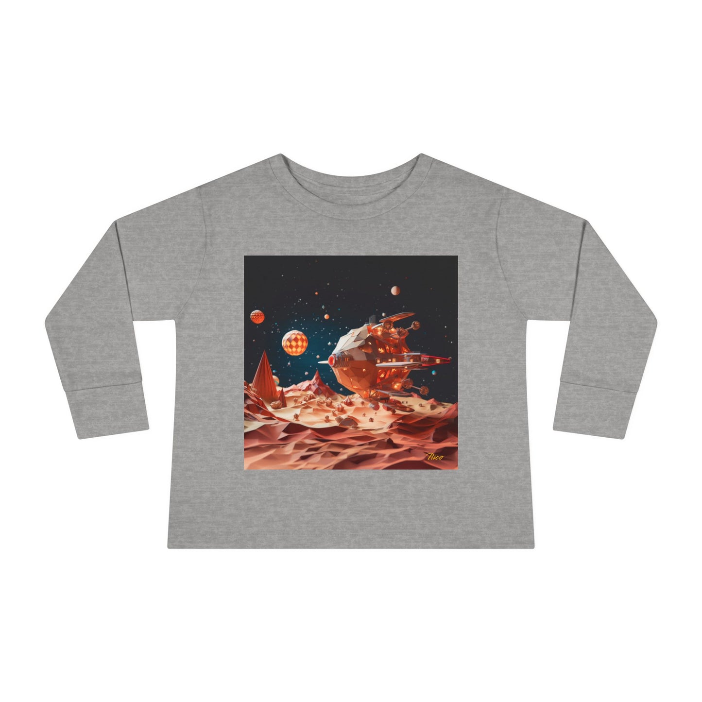 Elons' Dream Series Print #5 Toddler Long Sleeve Tee