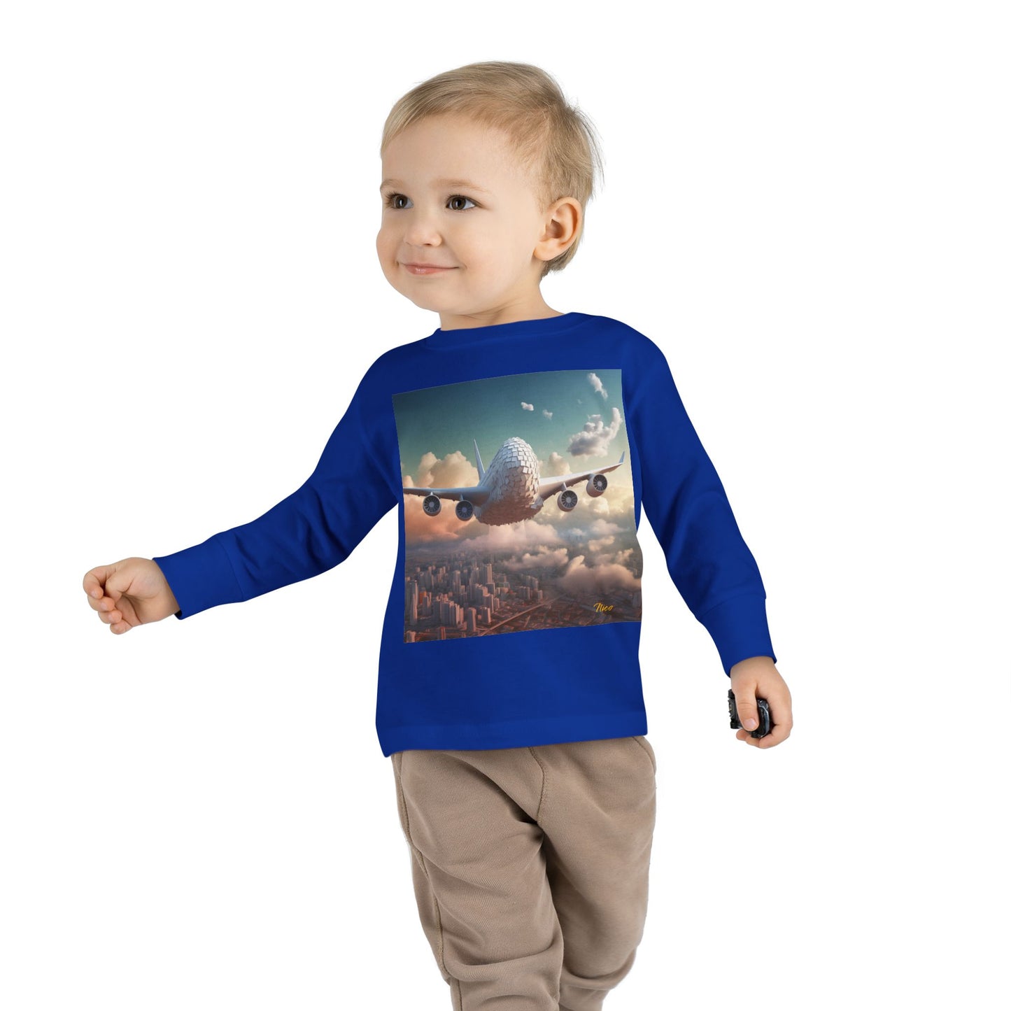 Big Ol' Jet Airliner Series Print #1 Toddler Long Sleeve Tee