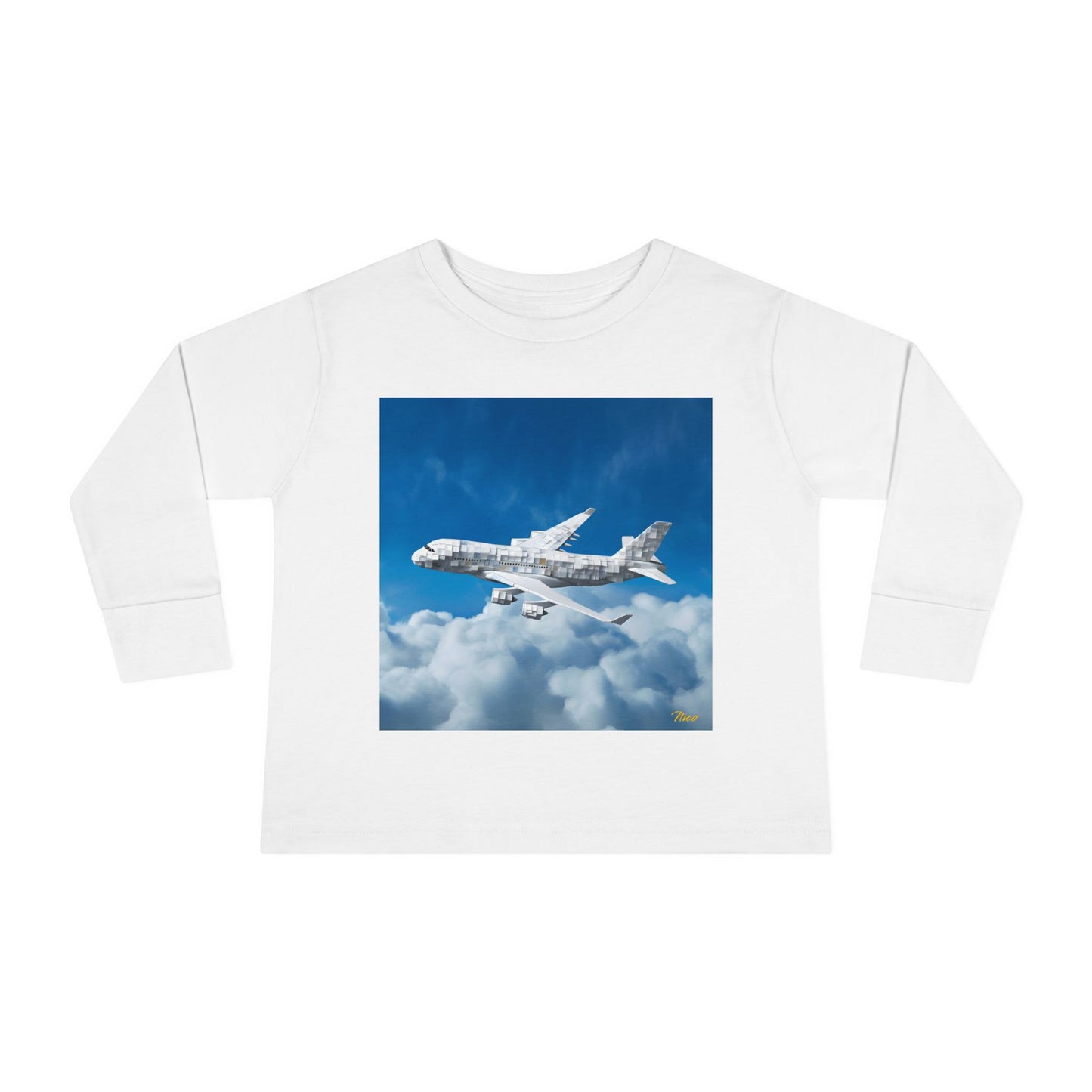 Big Ol' Jet Airliner Series Print #5 Toddler Long Sleeve Tee