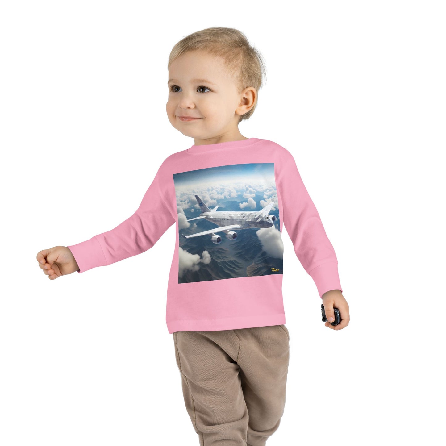 Big Ol' Jet Airliner Series Print #7 Toddler Long Sleeve Tee