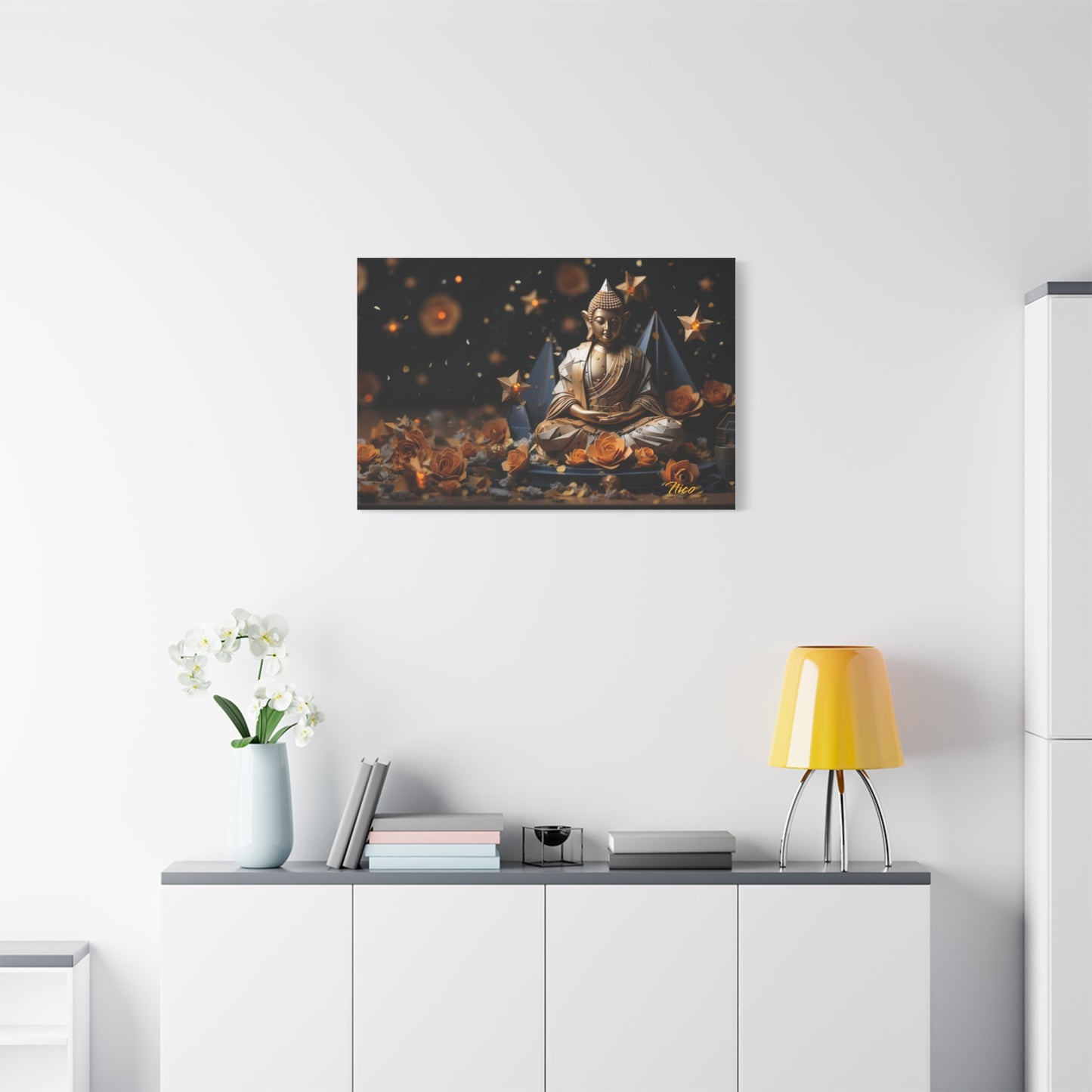 Ascending Buddha Series Print #5 - Streched Matte Canvas Print, 1.25" Thick