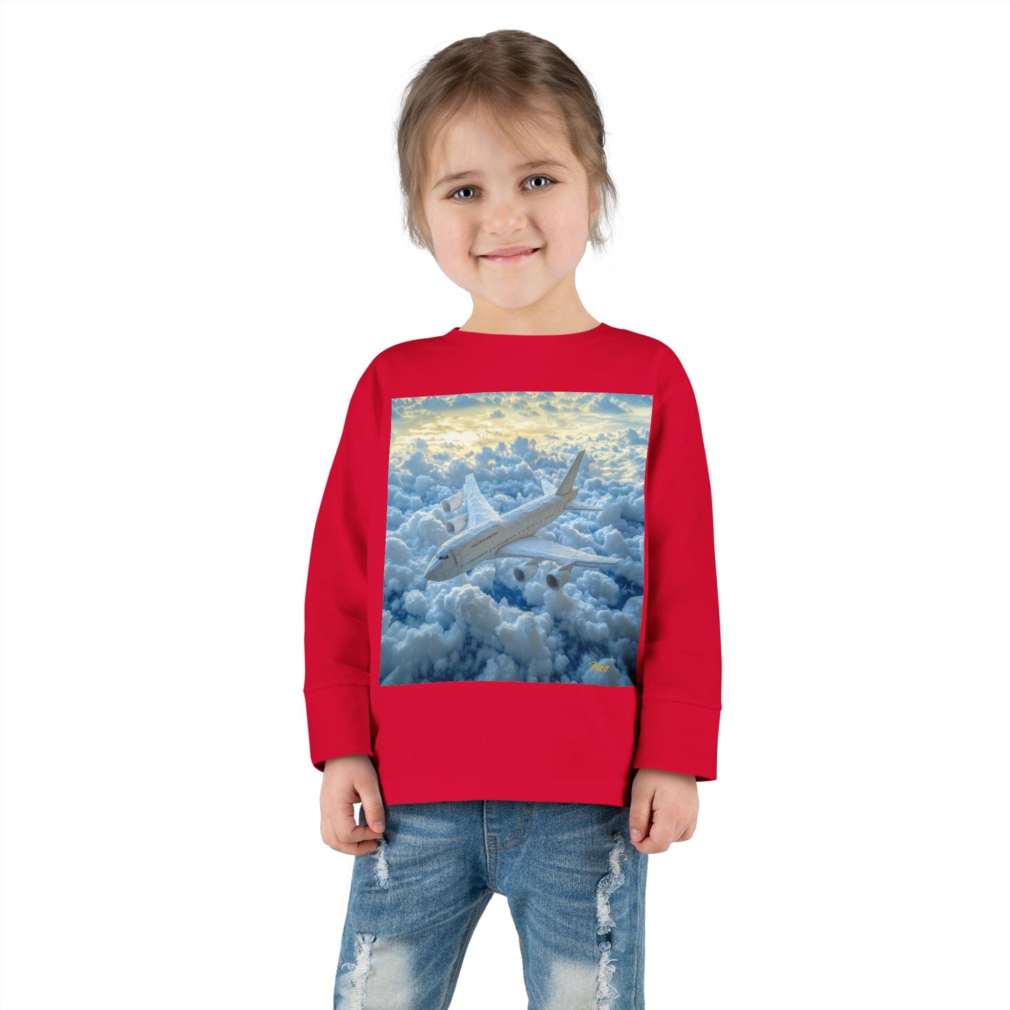 Big Ol' Jet Airliner Series Print #10 Toddler Long Sleeve Tee