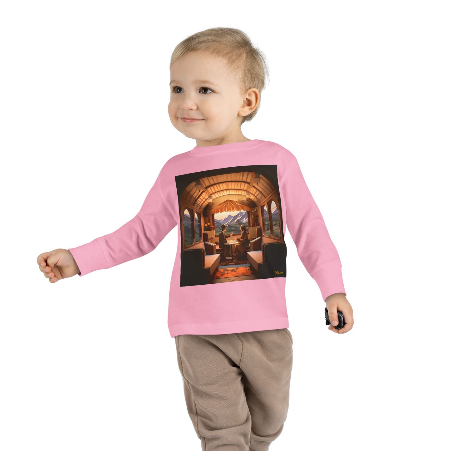 Orient Express Series Print #10 Toddler Long Sleeve Tee