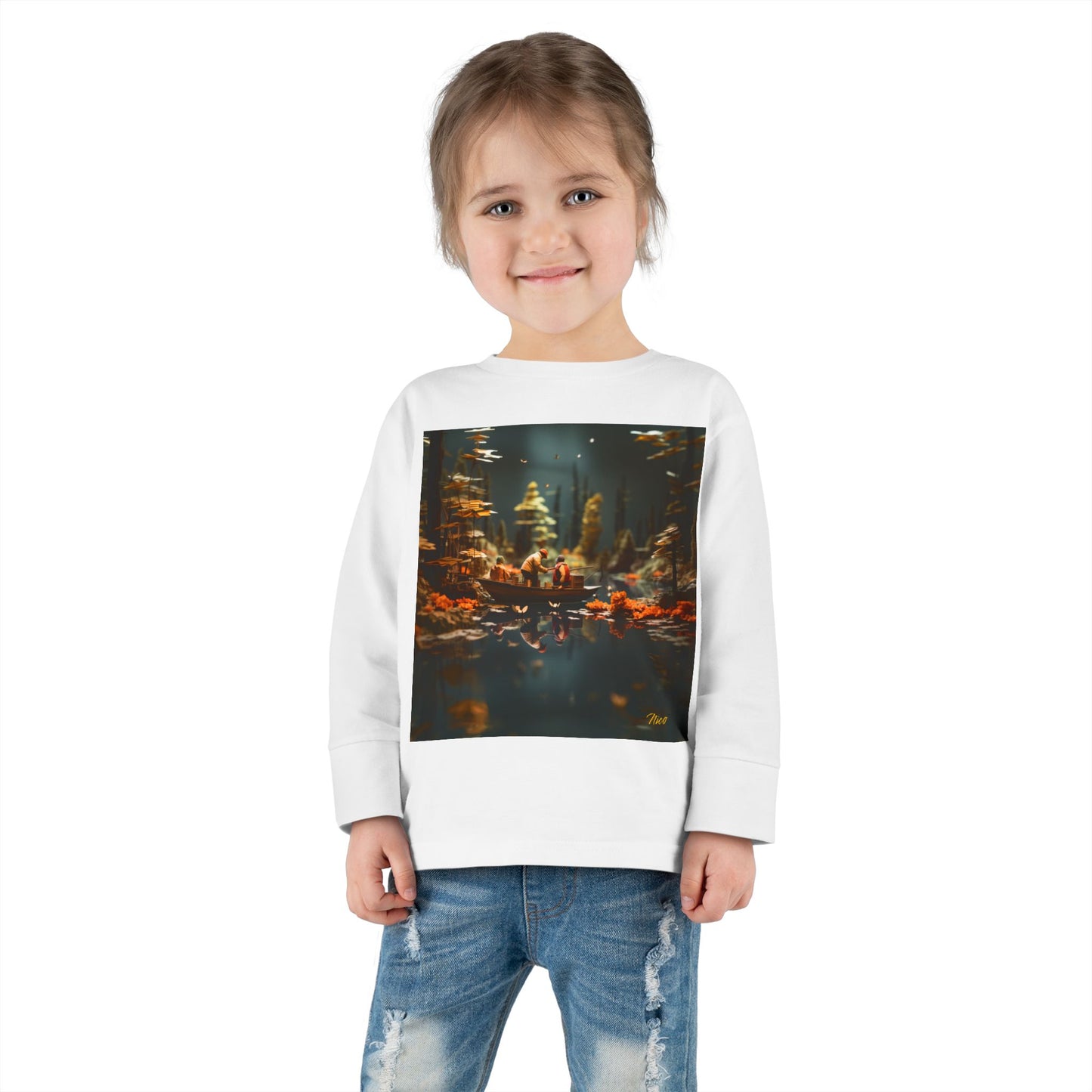 Born On A Bayou Series Print #10 Toddler Long Sleeve Tee