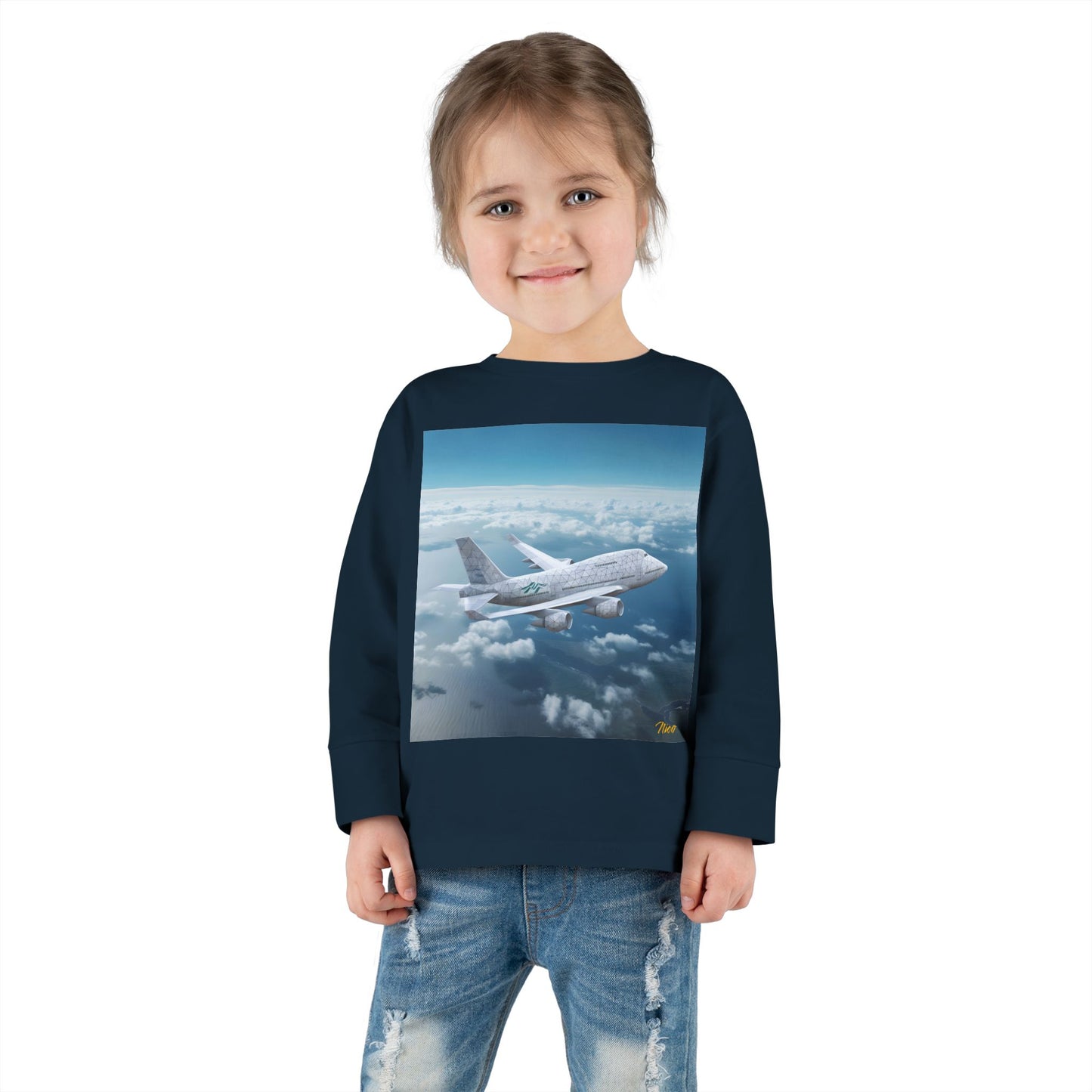 Big Ol' Jet Airliner Series Print #3 Toddler Long Sleeve Tee