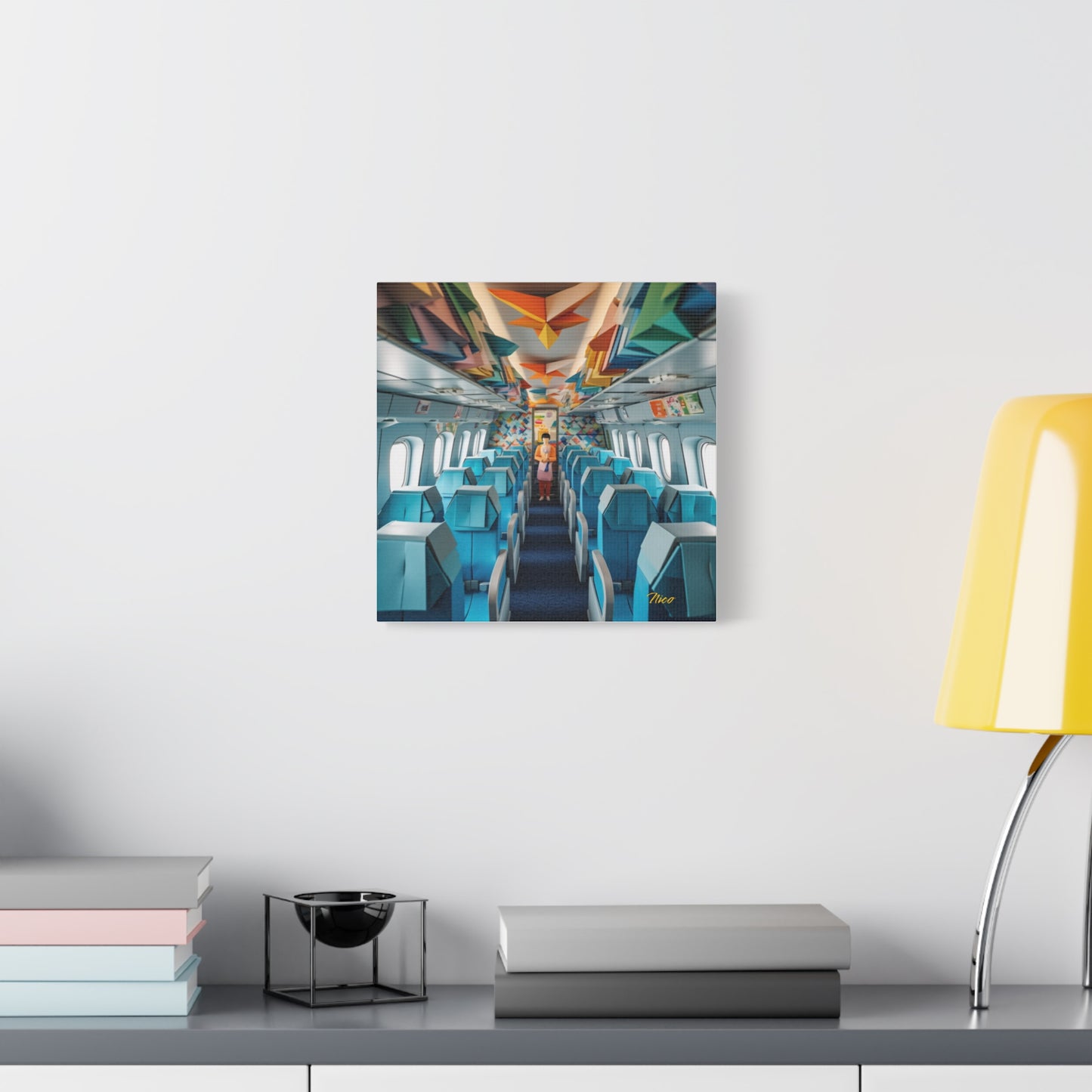 Frequent Flyer Miles Series Print #6 - Streched Matte Canvas Print, 1.25" Thick