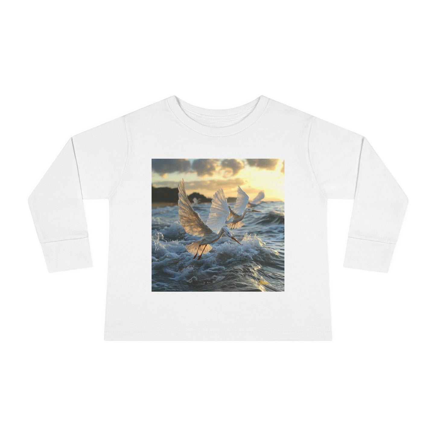 By The Seaside Series Print #10 Toddler Long Sleeve Tee