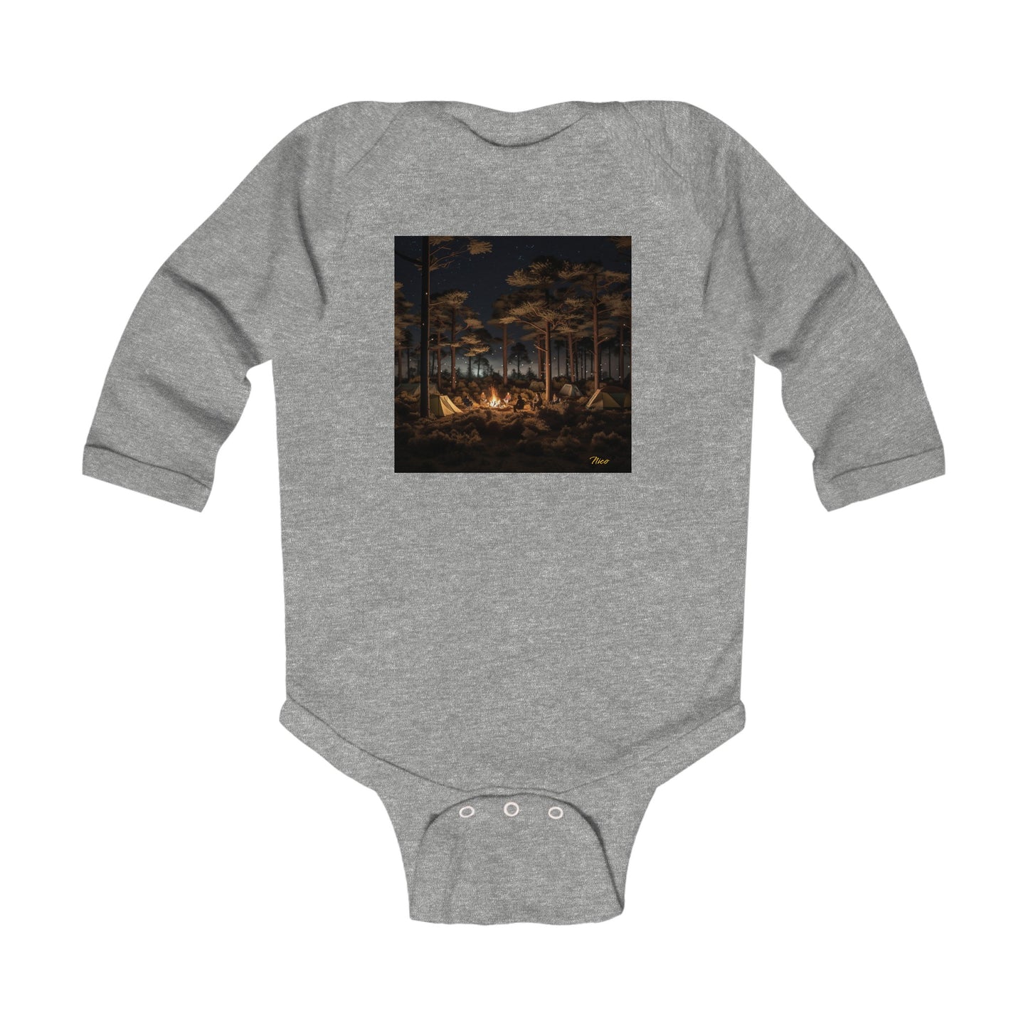 Under The Starry Skies Series Print #9 Infant Long Sleeve Bodysuit