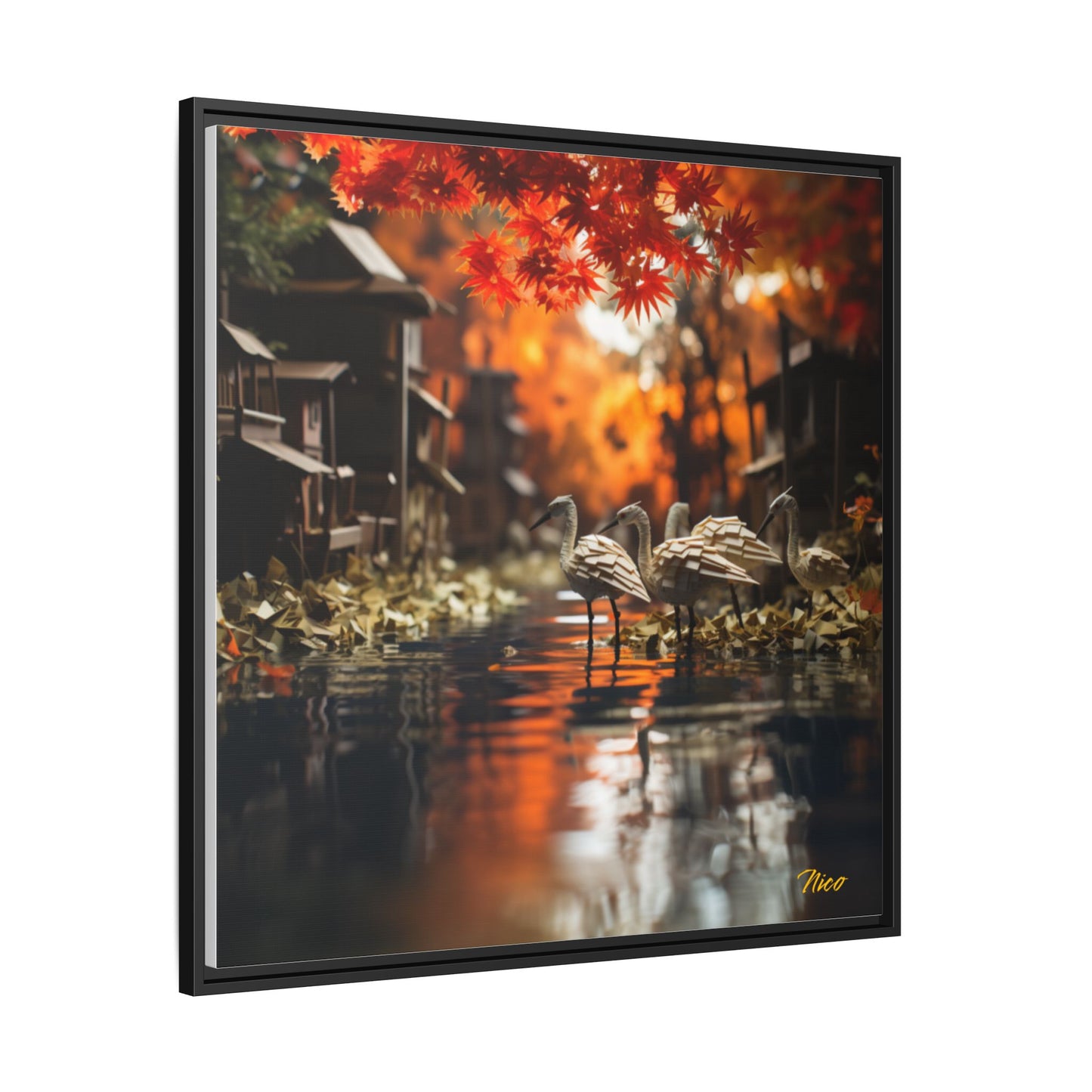 Born On A Bayou Series Print #8 - Black Framed Canvas Print