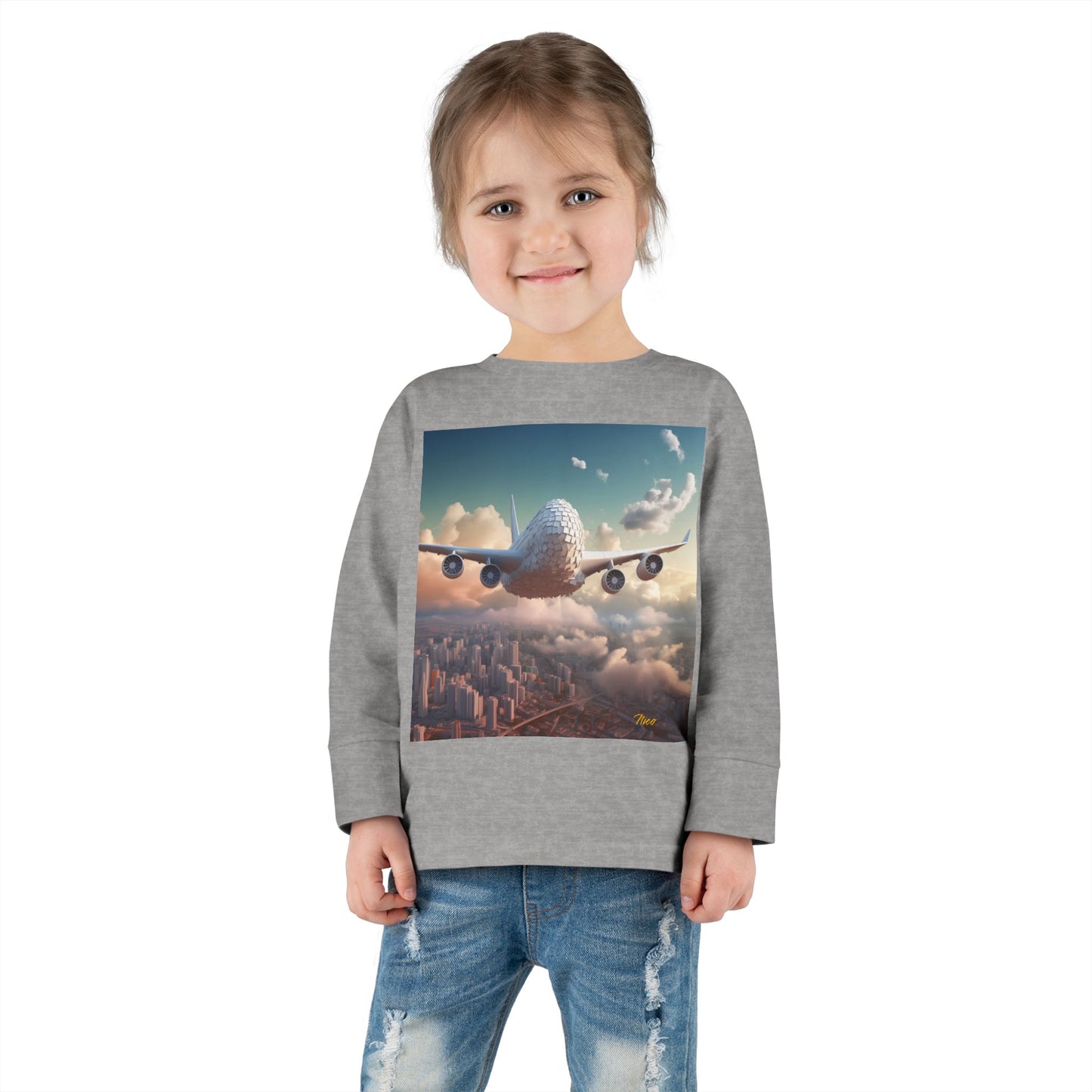 Big Ol' Jet Airliner Series Print #1 Toddler Long Sleeve Tee