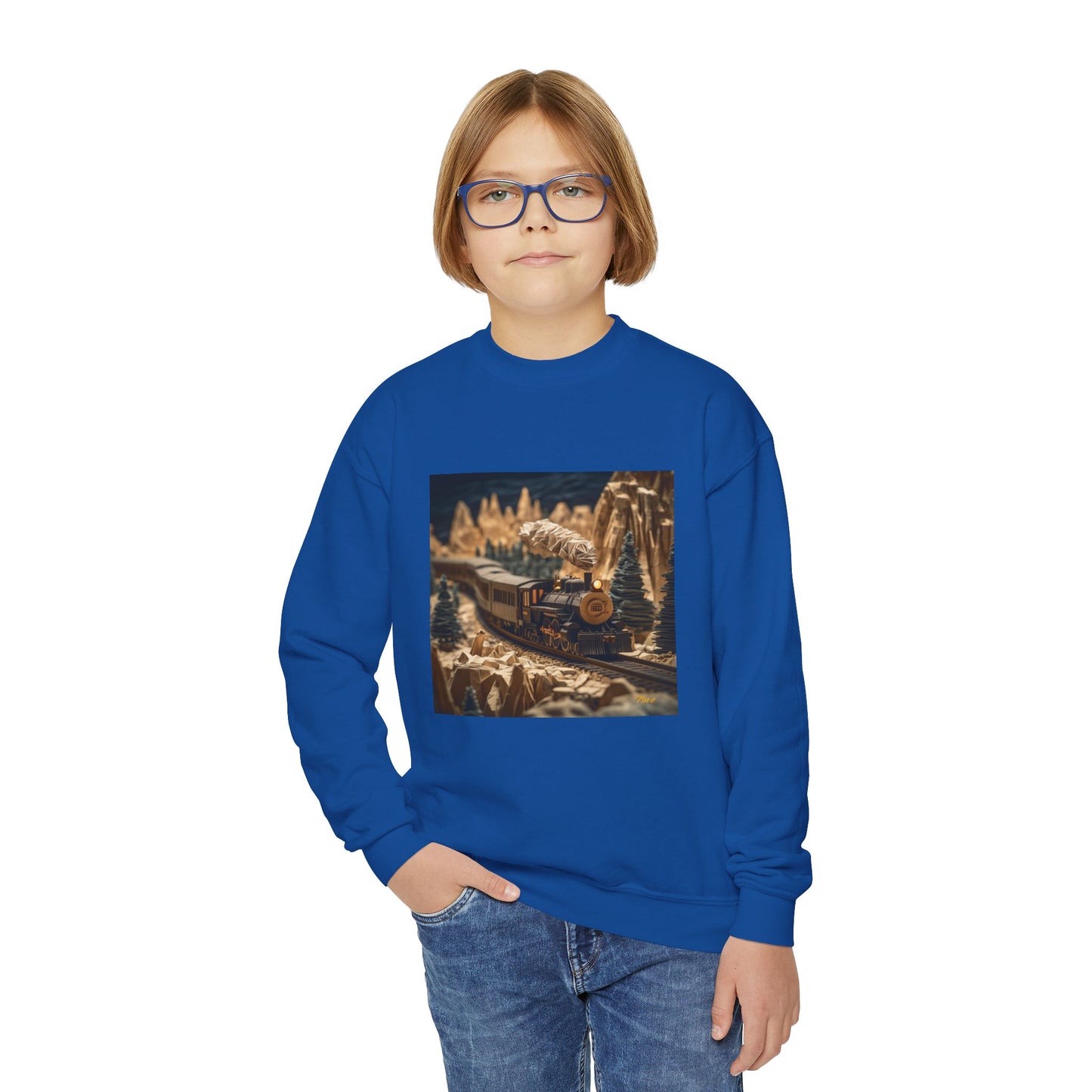 Orient Express Series Print #1 Youth Crewneck Sweatshirt