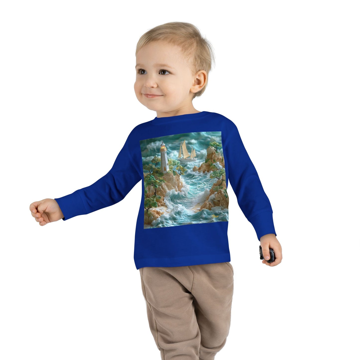 By The Seaside Series Print #9 Toddler Long Sleeve Tee