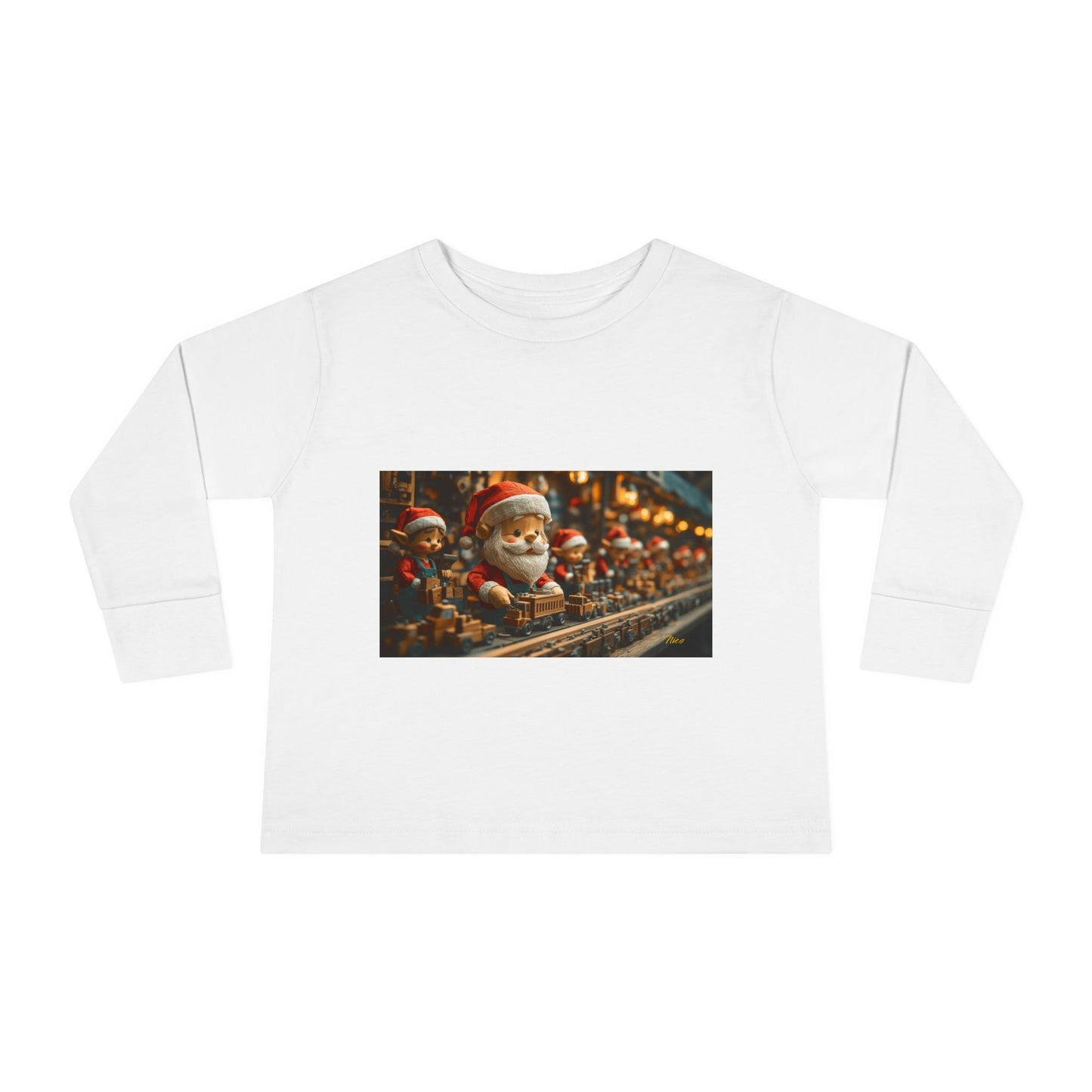 Chirstmas 2024 Series Print #3 Toddler Long Sleeve Tee