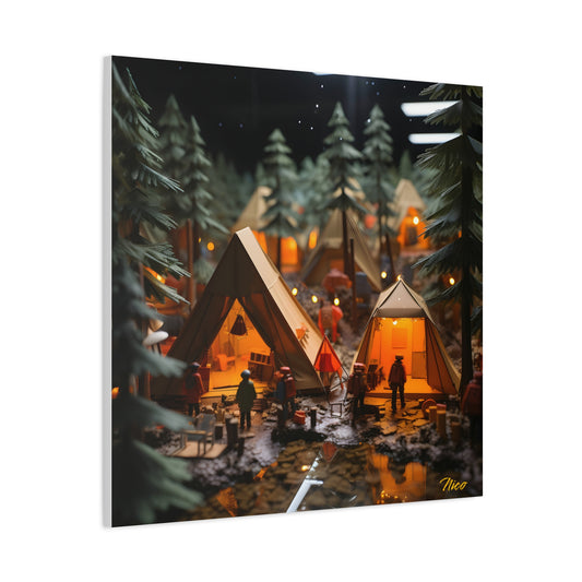 Camping In The Rain Series Print #9 - Streched Matte Canvas Print, 1.25" Thick