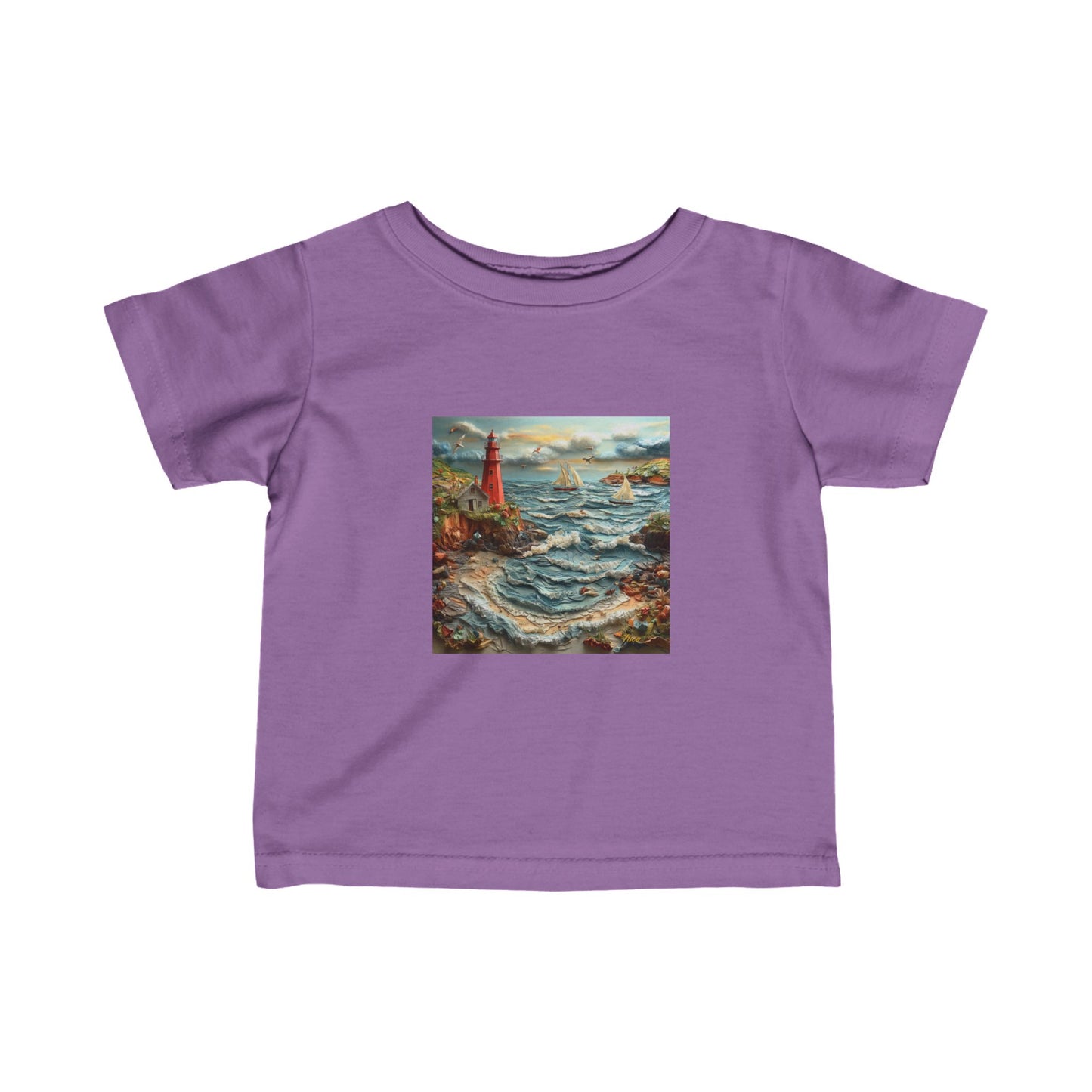 By The Seaside Series Print #2 Infant Fine Jersey Tee