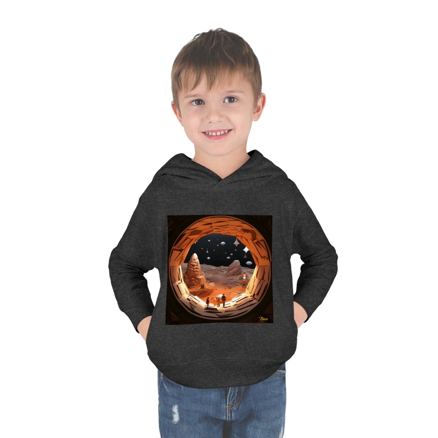 Elons' Dream Series Print #4 Toddler Pullover Fleece Hoodie