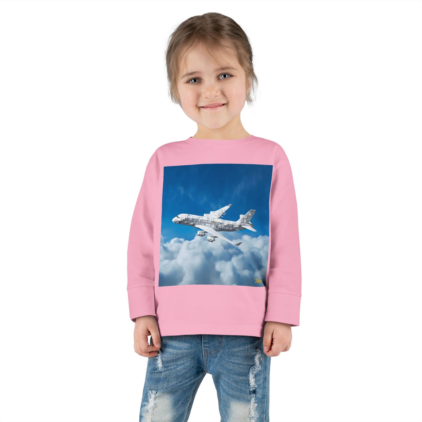 Big Ol' Jet Airliner Series Print #5 Toddler Long Sleeve Tee