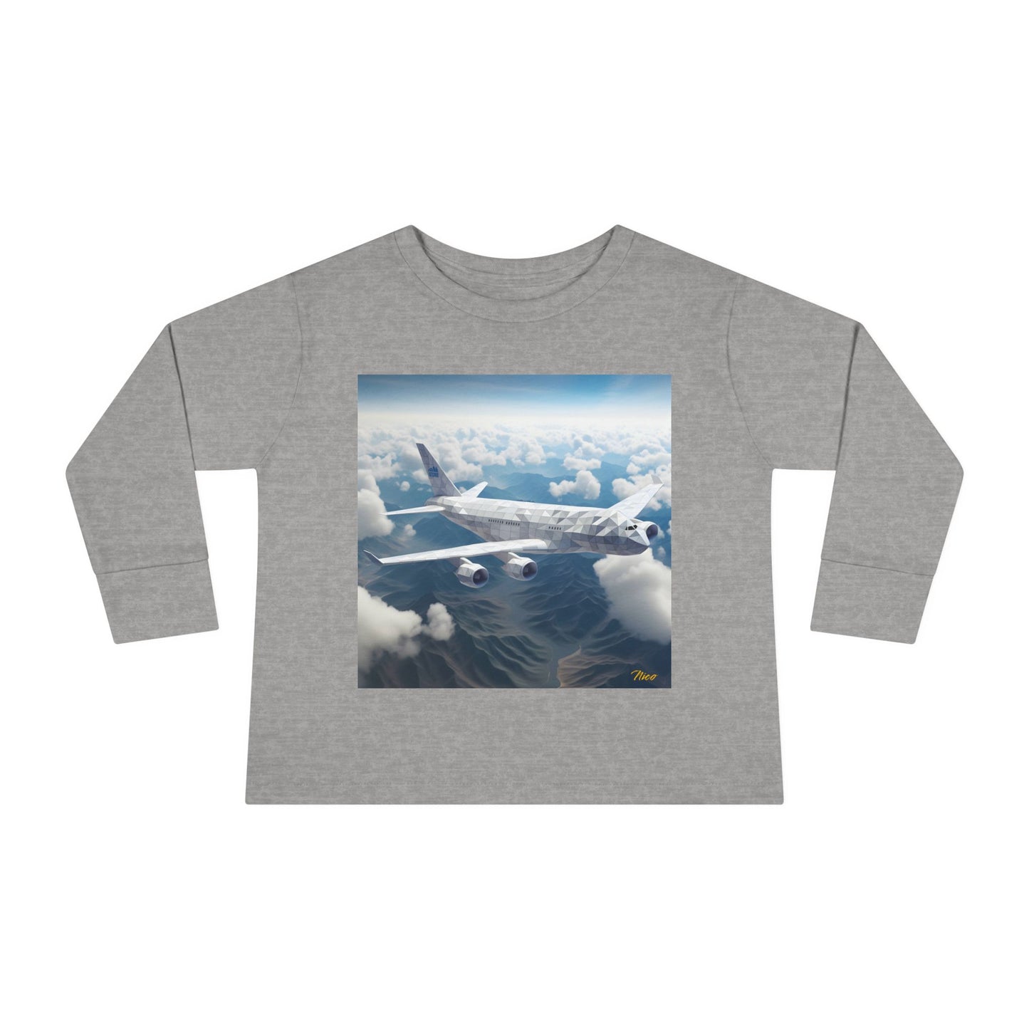 Big Ol' Jet Airliner Series Print #7 Toddler Long Sleeve Tee