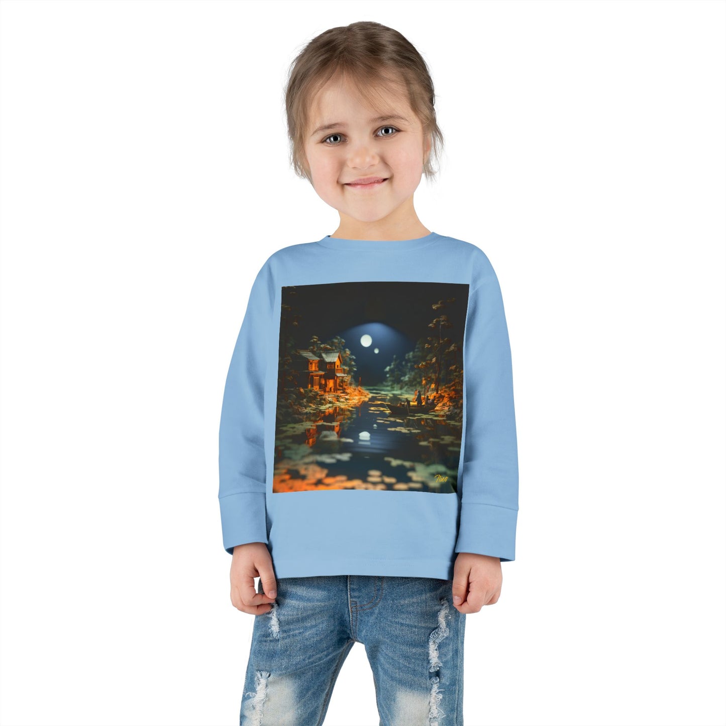 Born On A Bayou Series Print #3 Toddler Long Sleeve Tee