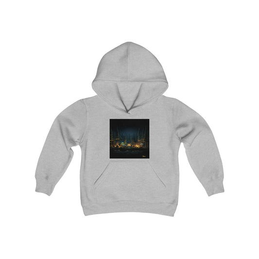 Under The Starry Skies Series Print #2 Youth Heavy Blend Hooded Sweatshirt