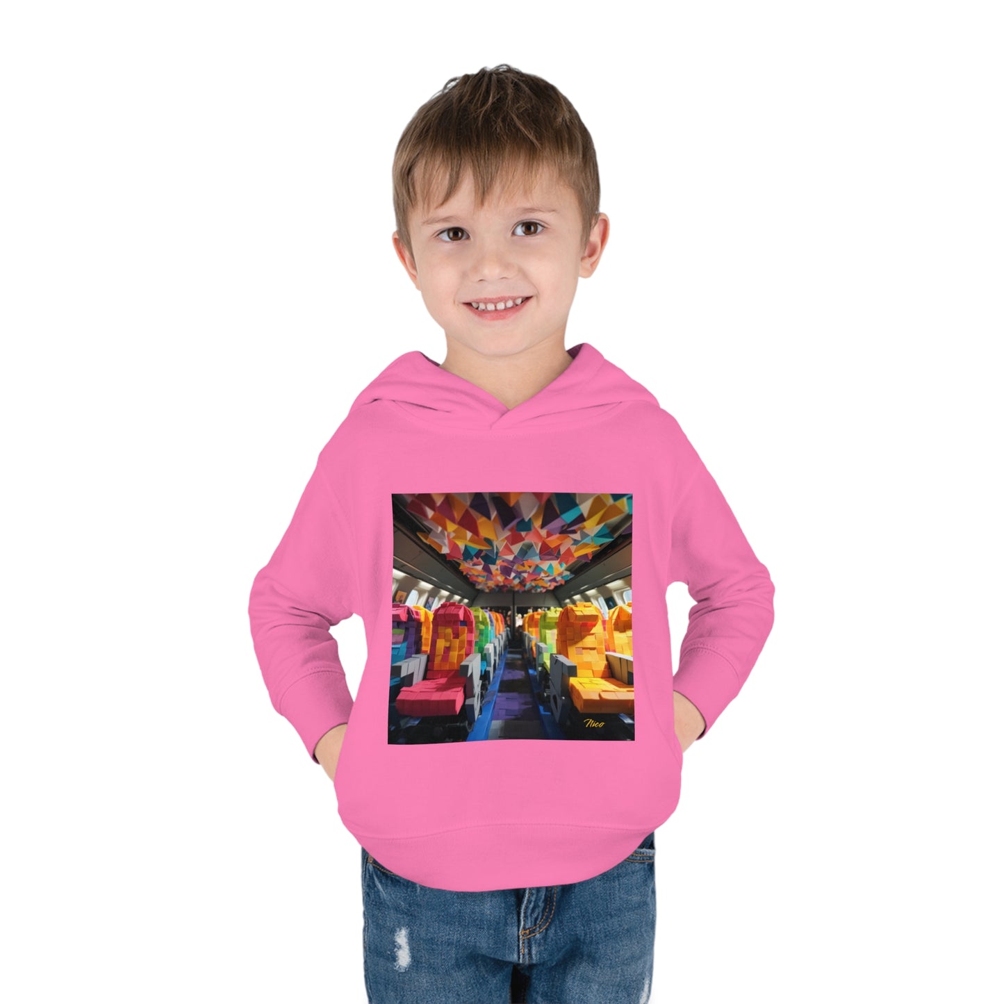 Frequent Flyer Miles Series Print #4 Toddler Pullover Fleece Hoodie