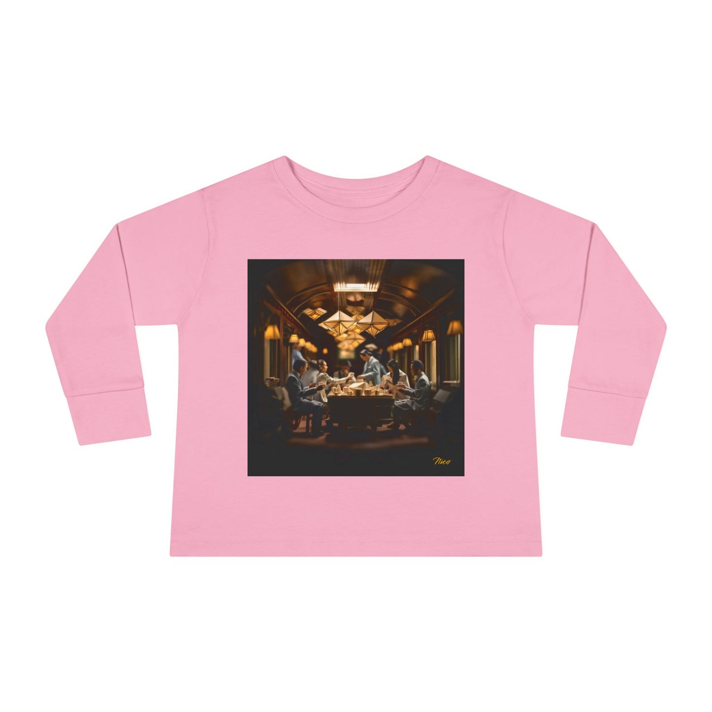 Orient Express Series Print #6 Toddler Long Sleeve Tee