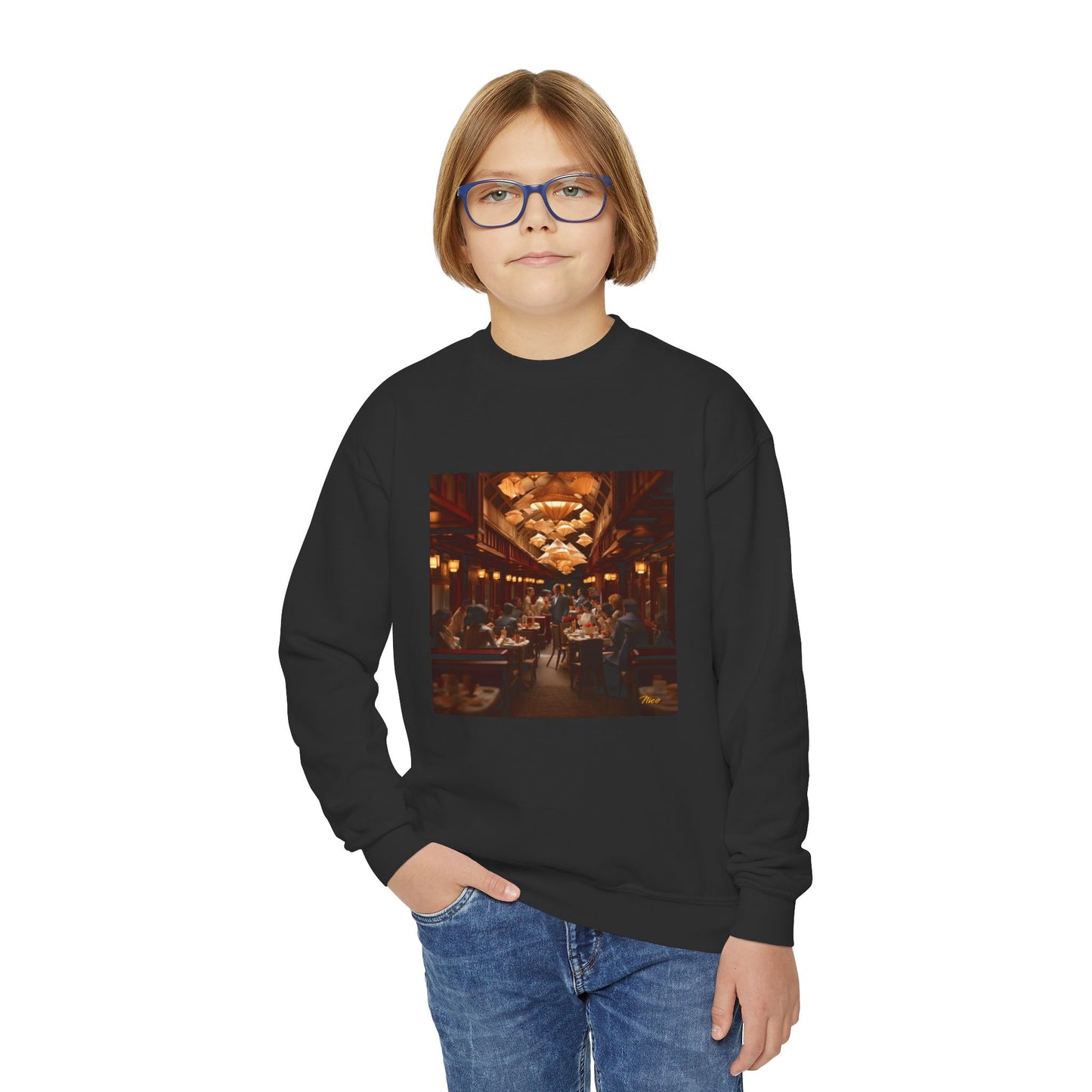 Orient Express Series Print #8 Youth Crewneck Sweatshirt