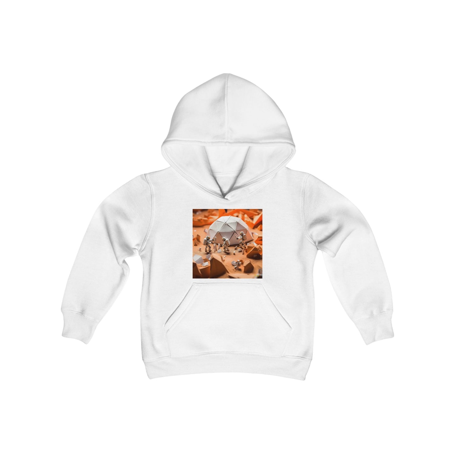 Elons' Dream Series Print #8 Youth Heavy Blend Hooded Sweatshirt