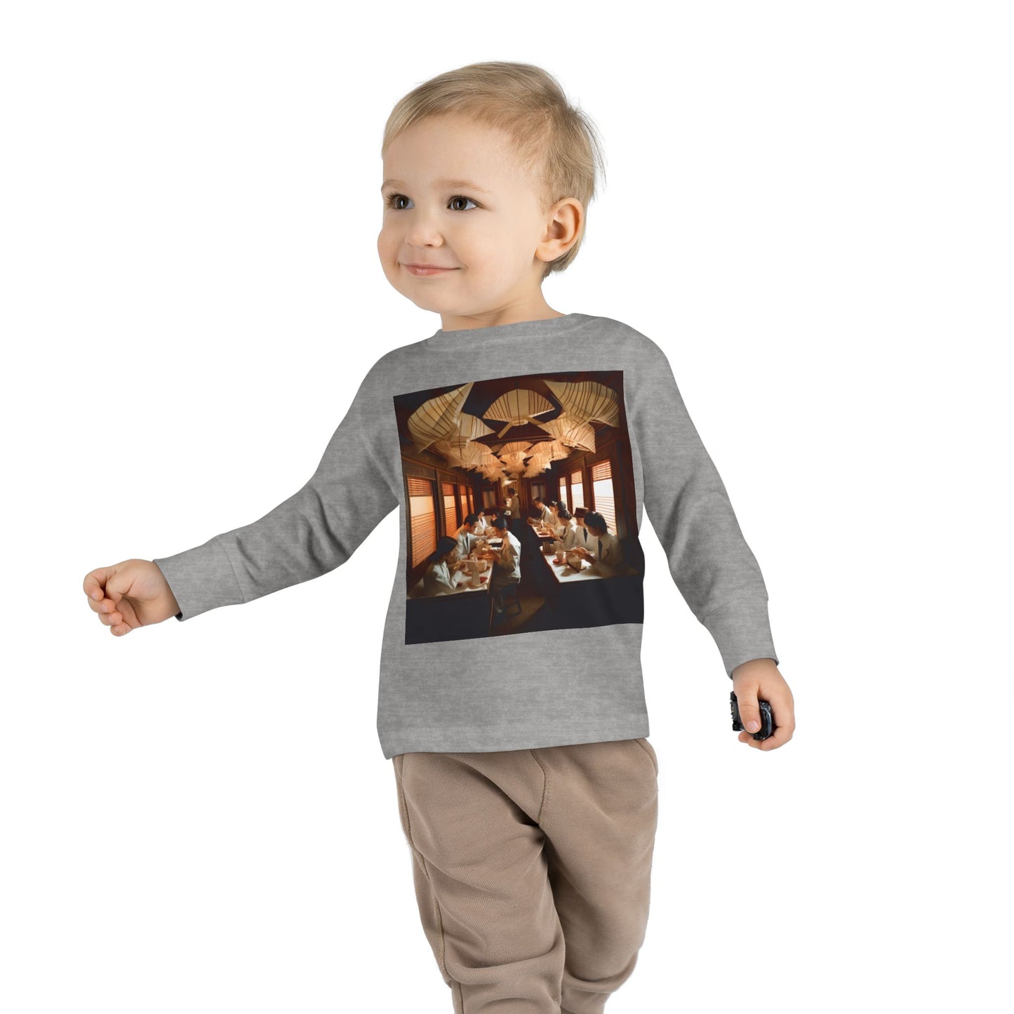 Orient Express Series Print #4 Toddler Long Sleeve Tee