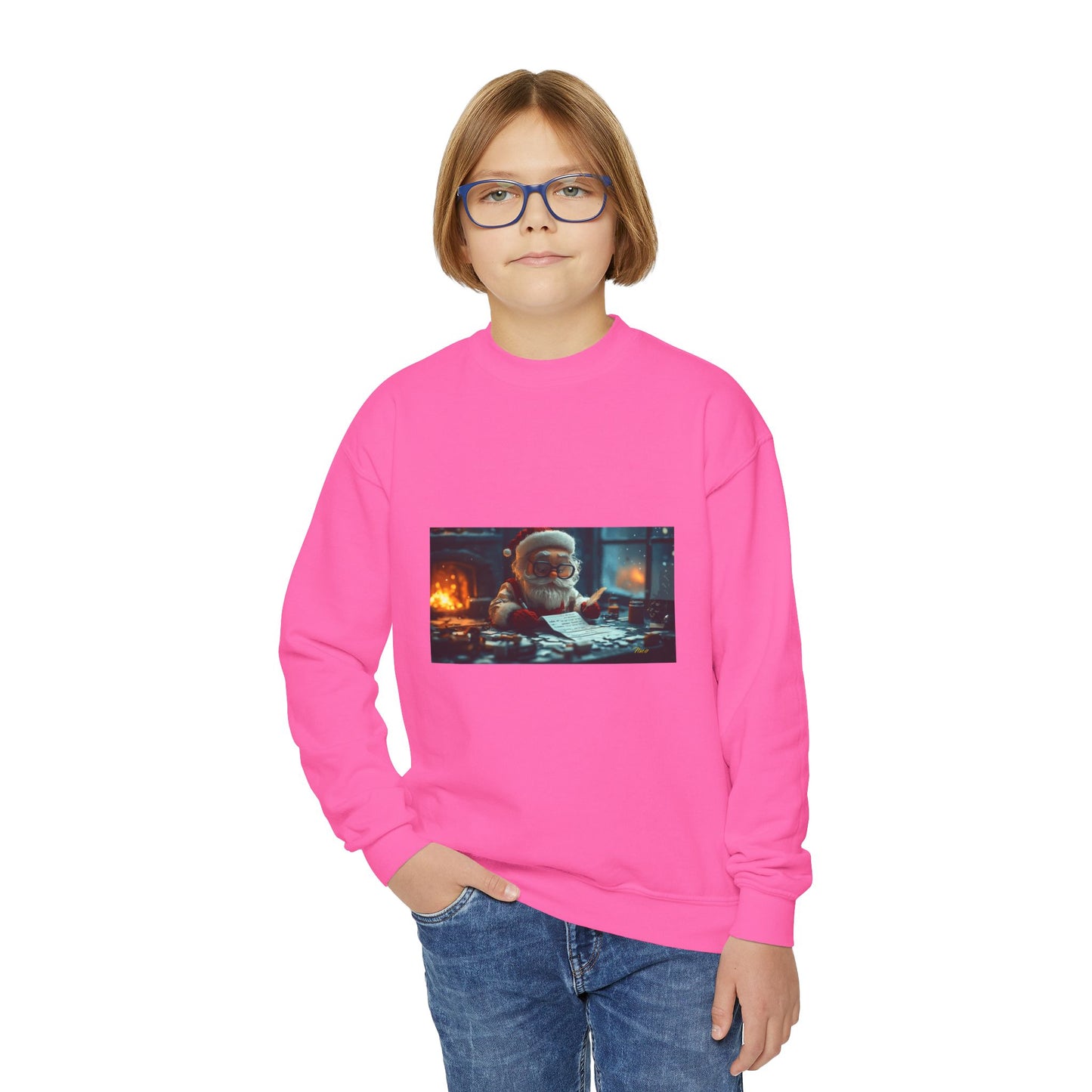 Chirstmas 2024 Series Print #1 Youth Crewneck Sweatshirt