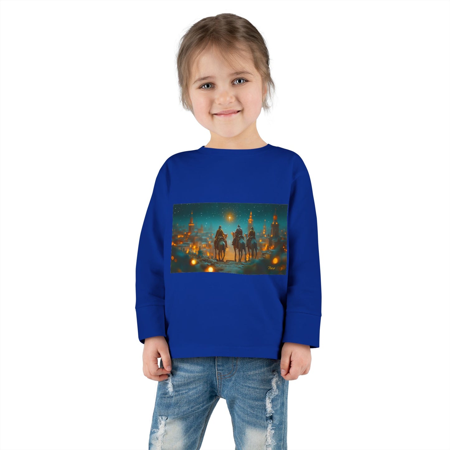 Chirstmas 2024 Series Print #9 Toddler Long Sleeve Tee