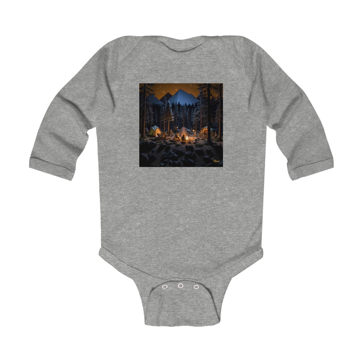 Under The Starry Skies Series Print #1 Infant Long Sleeve Bodysuit